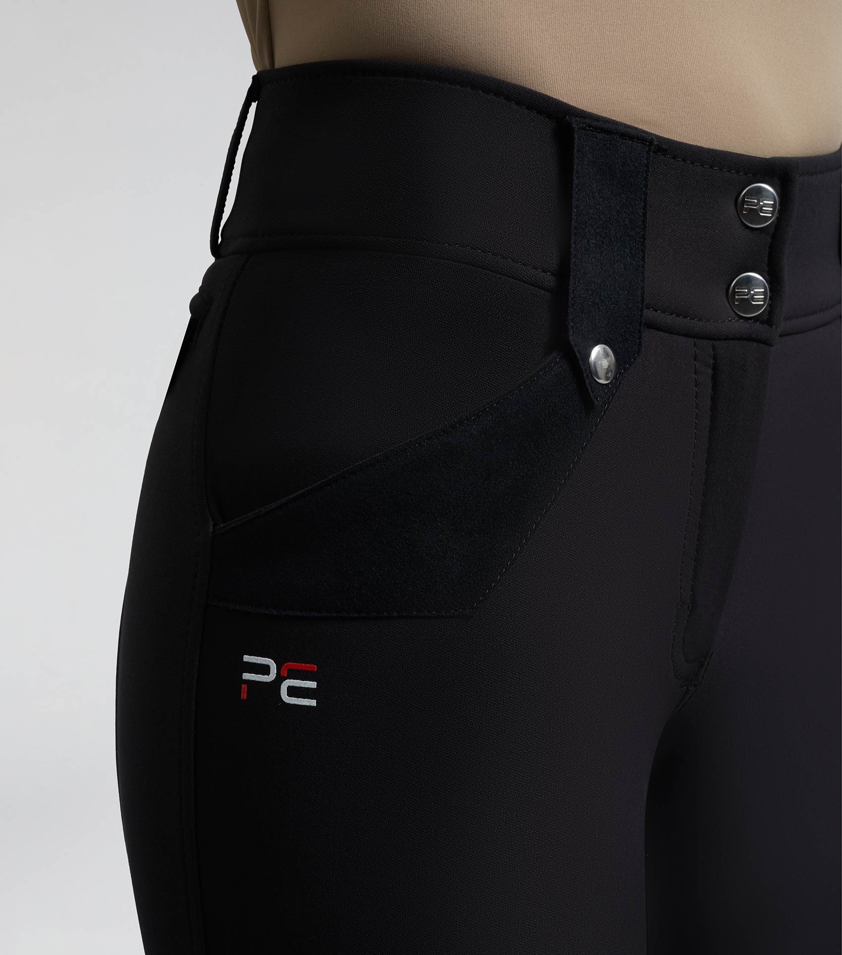 SALE -Torino Ladies Full Seat Gel Riding Breeches Black - Image 3