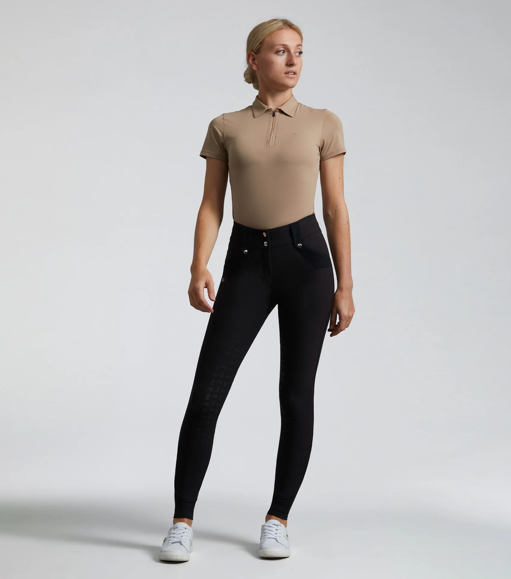 SALE -Torino Ladies Full Seat Gel Riding Breeches Black - Image 5