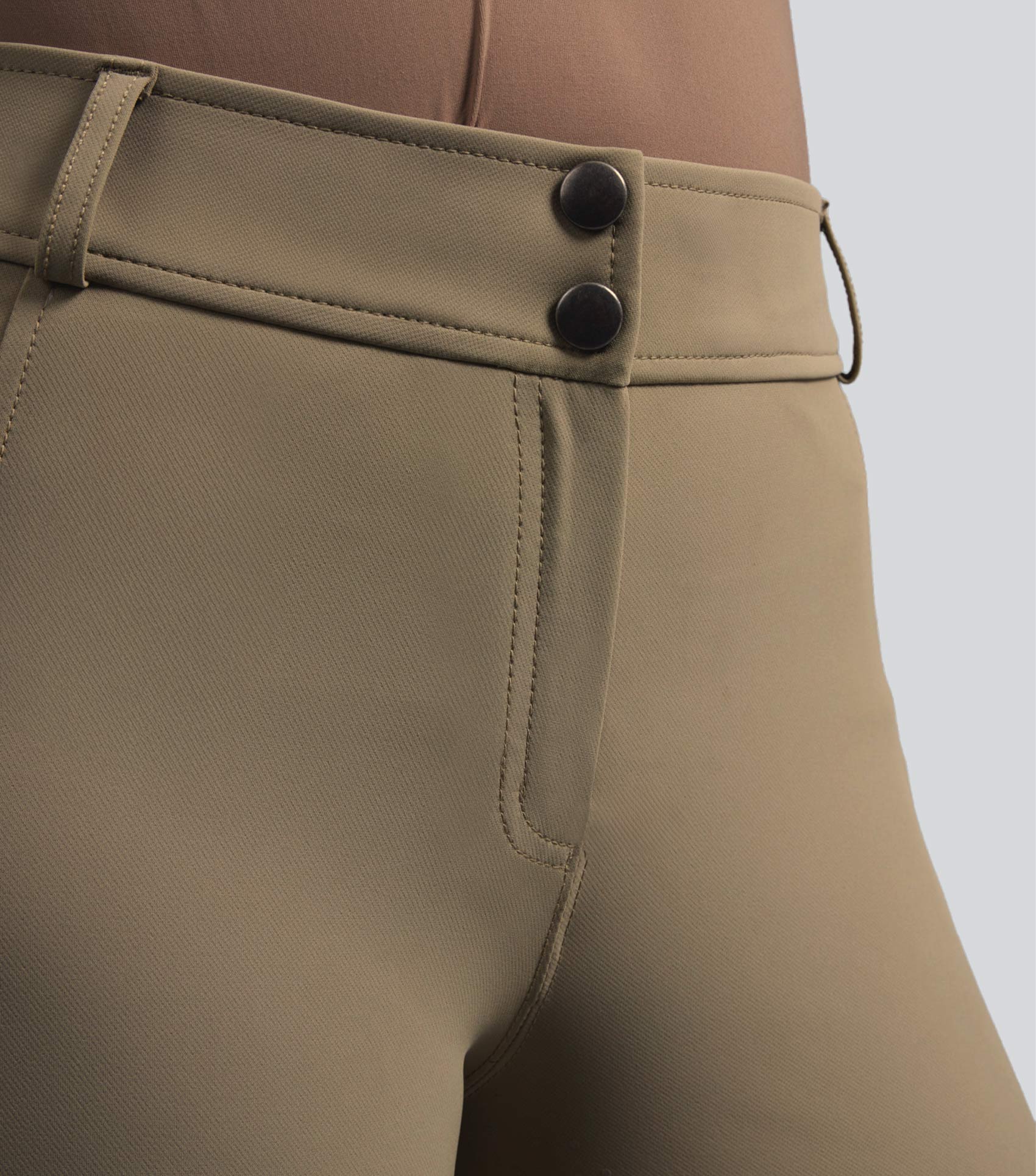 SALE - Salento Womens Full Seat Riding Breeches Timberwolf - Image 3