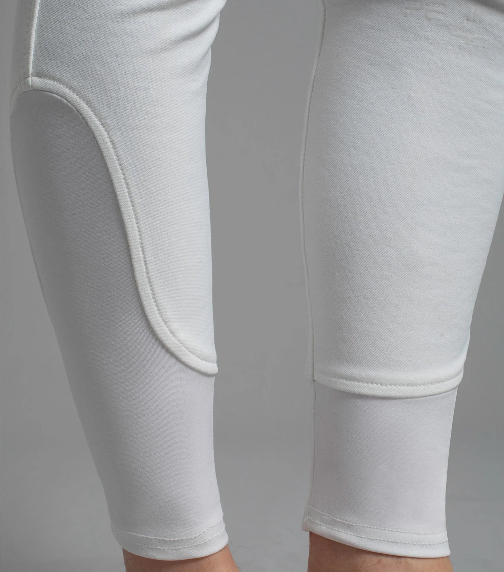 SALE - Santino Men's Gel Knee Competition Breeches White - Image 6