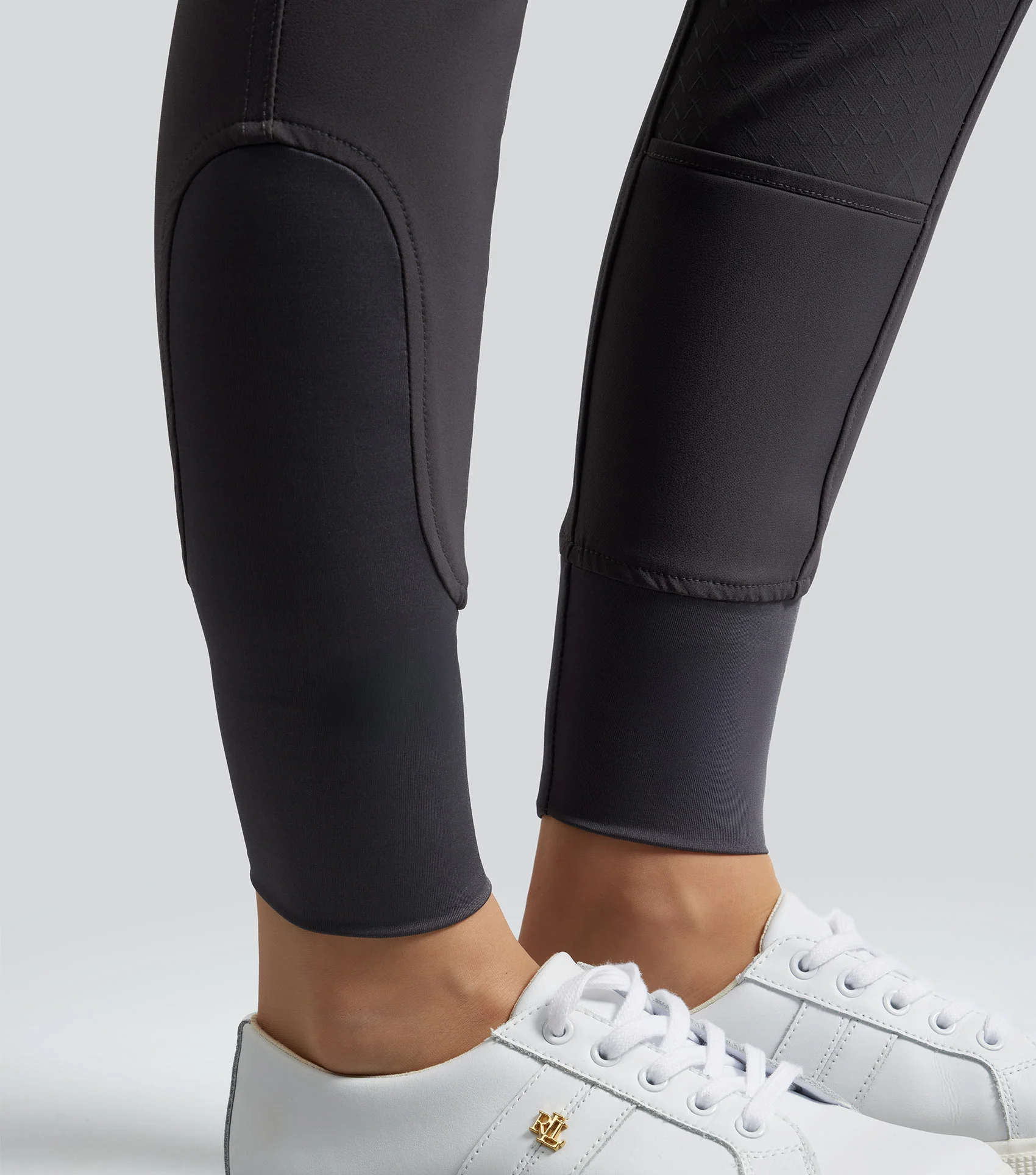 SALE - Savio Womens Full Seat Riding Breeches Anthracite Grey - Image 5