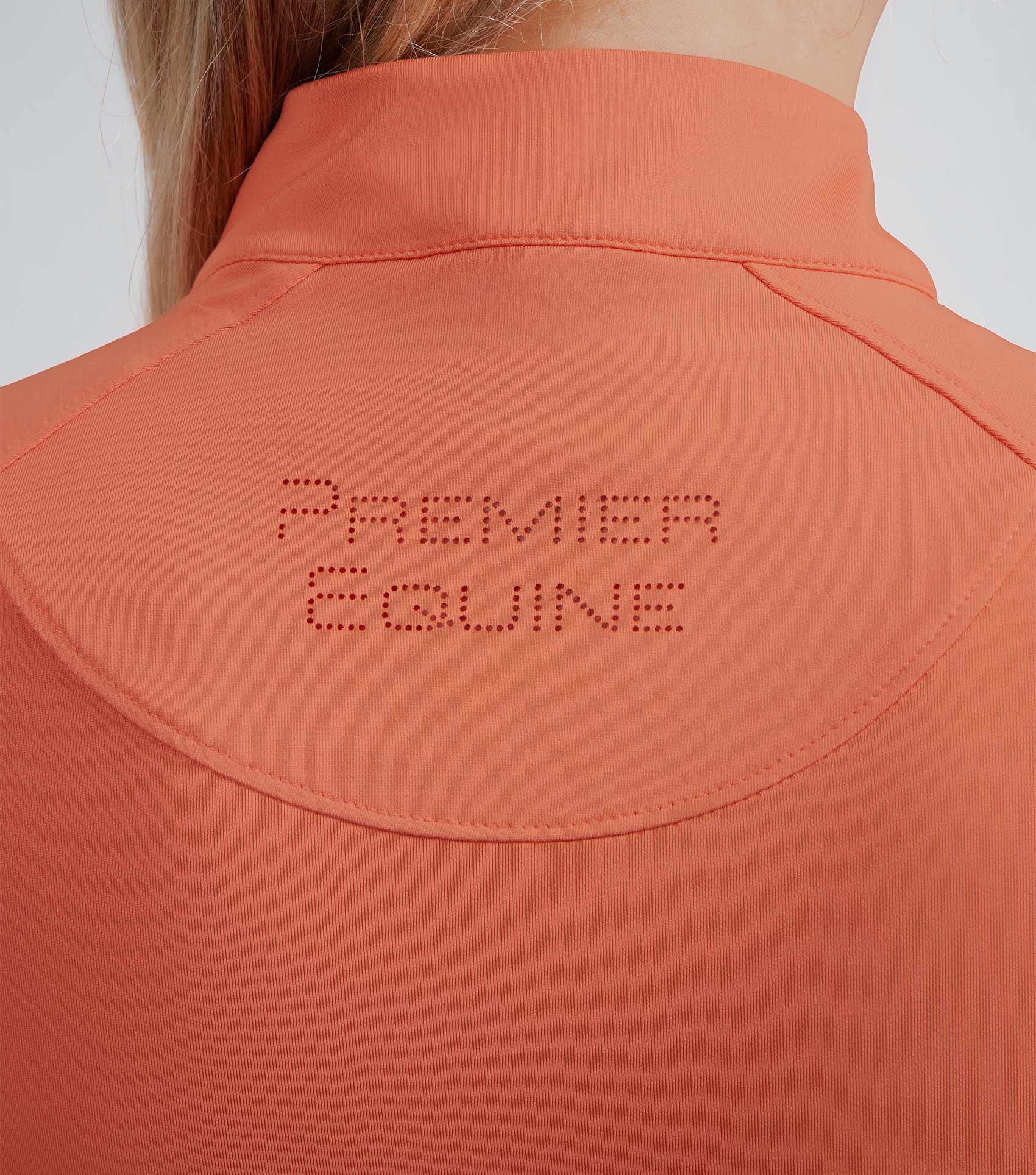 SALE - Savio Womens Long Sleeve Riding Top Coral - Image 2