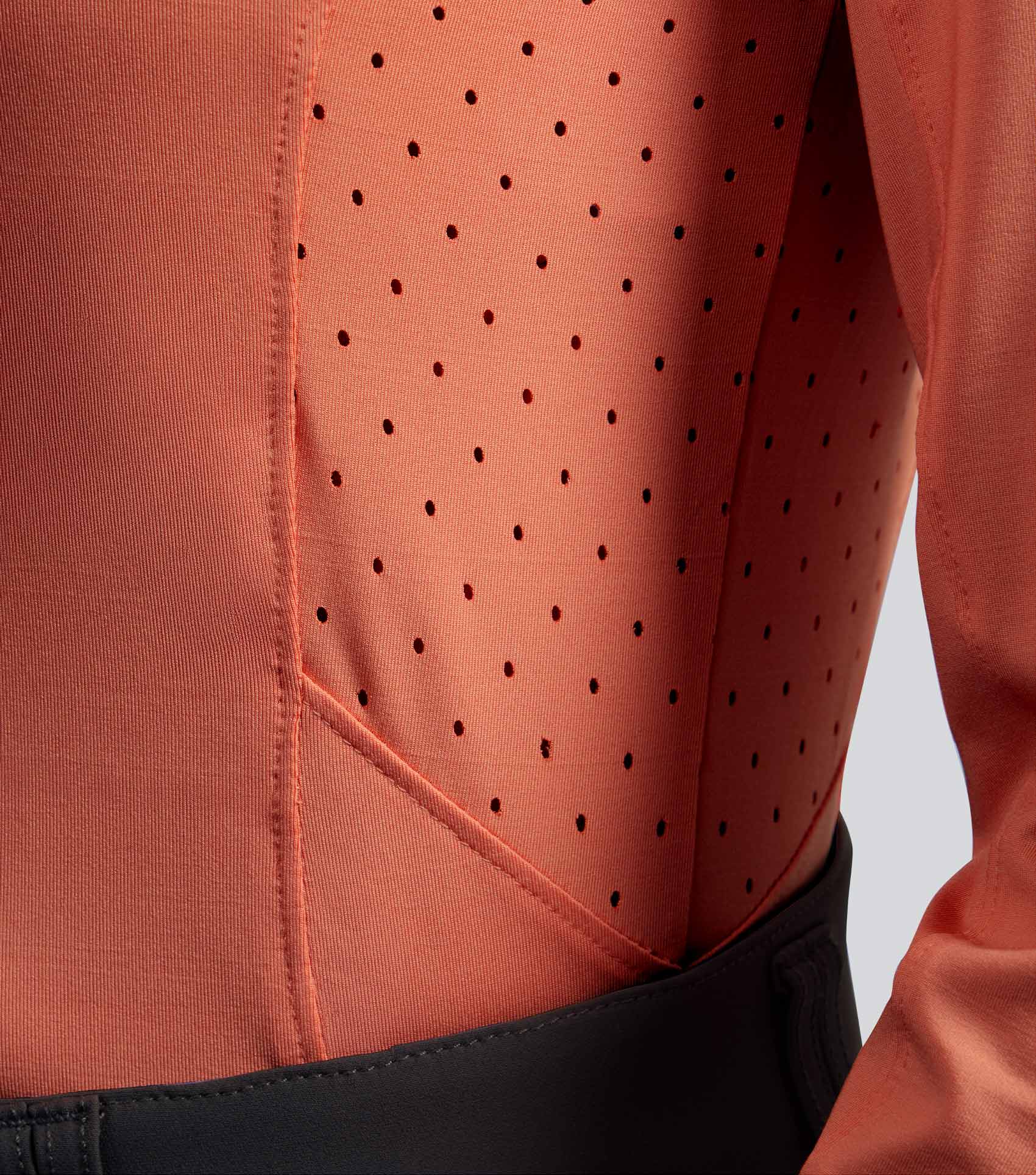 SALE - Savio Womens Long Sleeve Riding Top Coral - Image 4