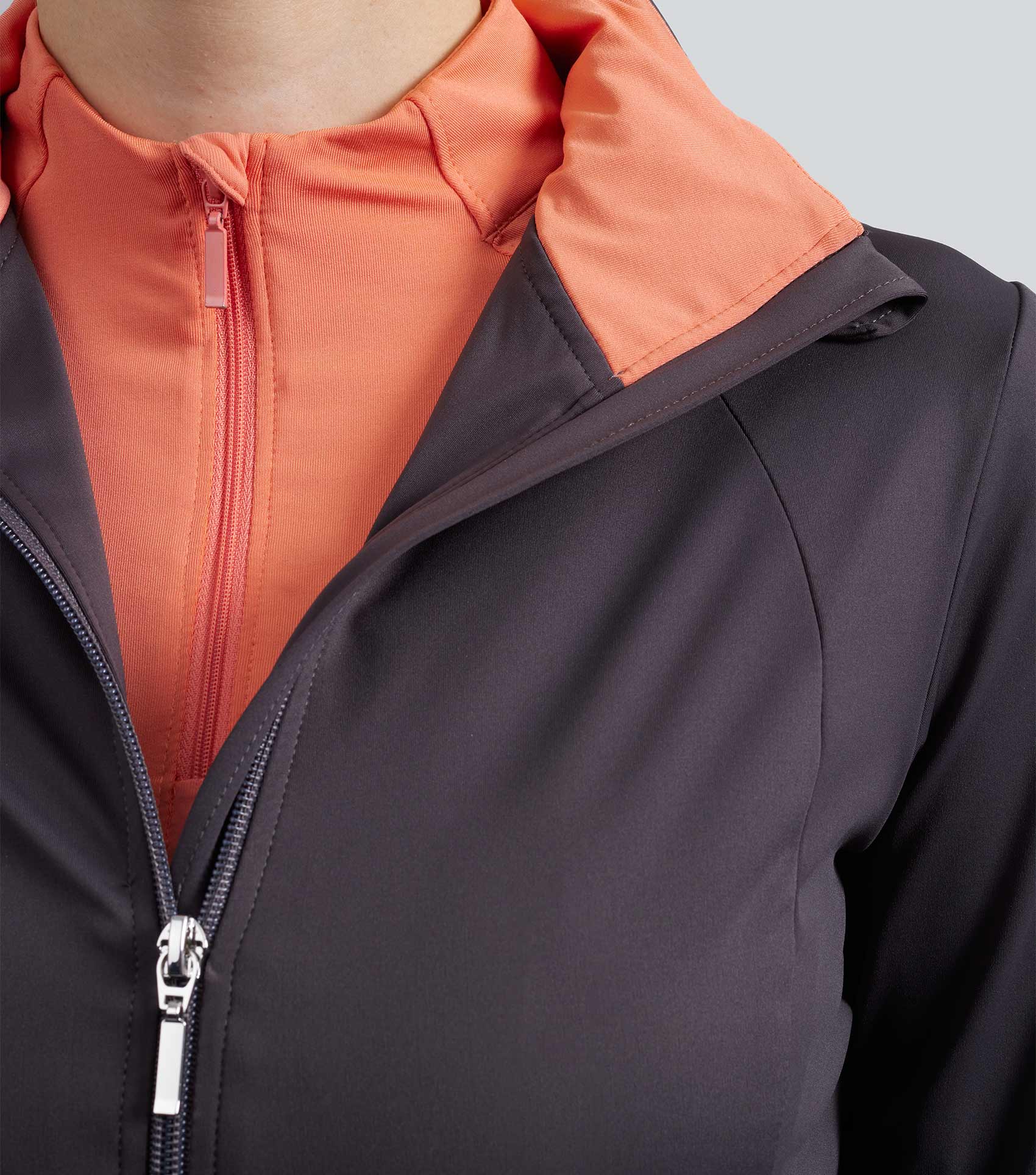 SALE - Savio Womens Long Sleeve Riding Top Coral - Image 5