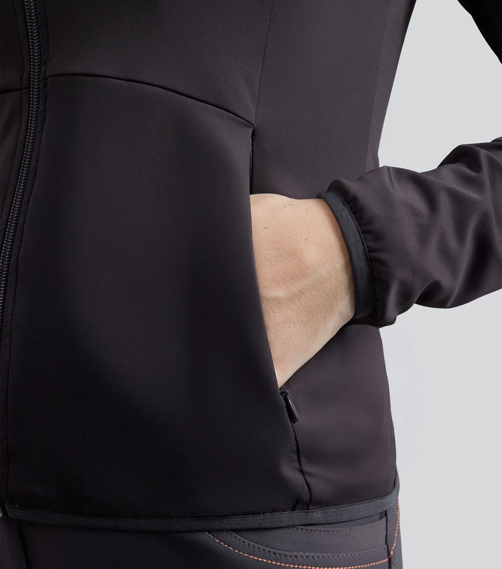 SALE - Savio Womens Technical Riding Jacket Anthracite Grey - Image 6