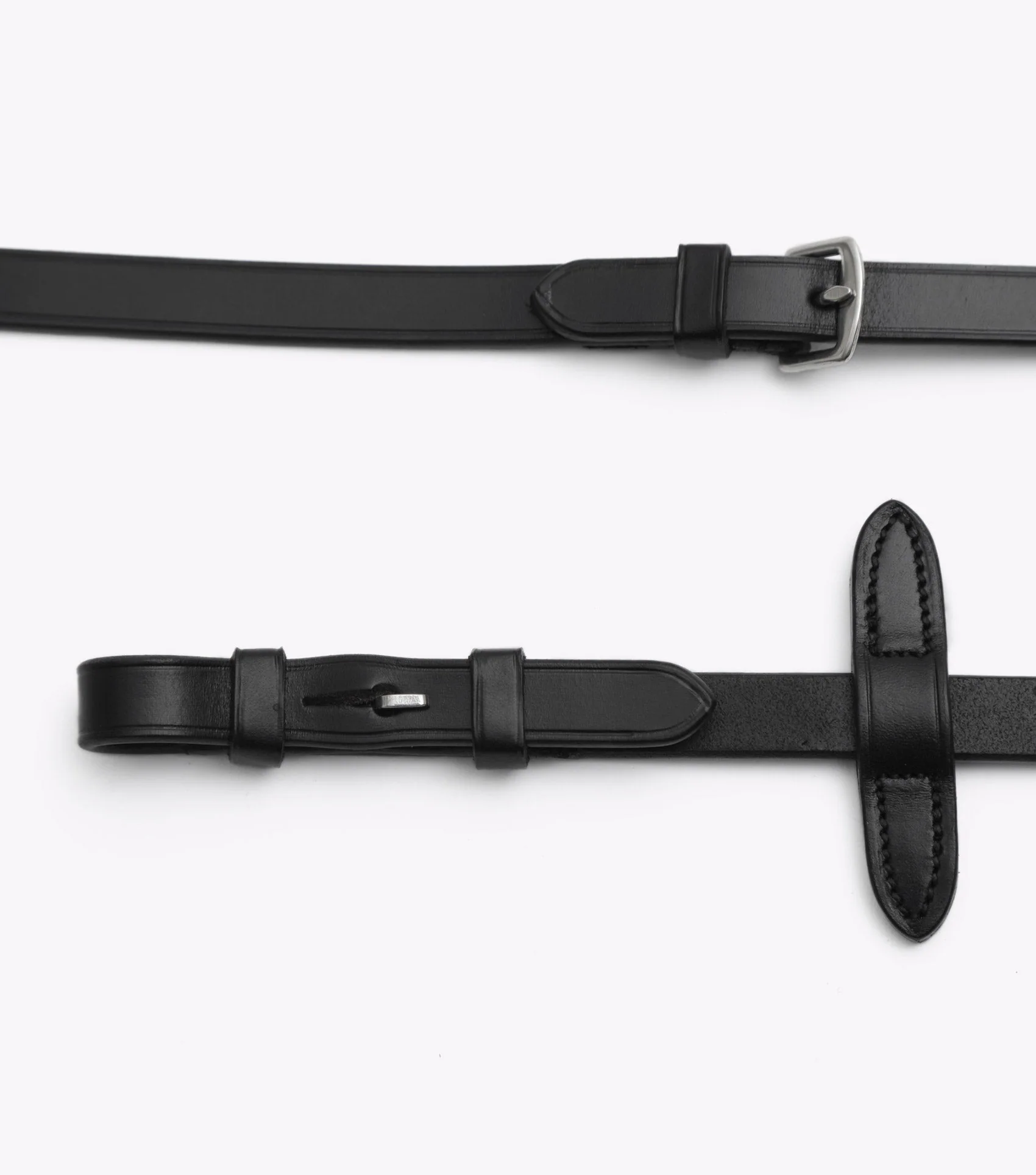 Senado Plain Leather Reins Black - Image 6