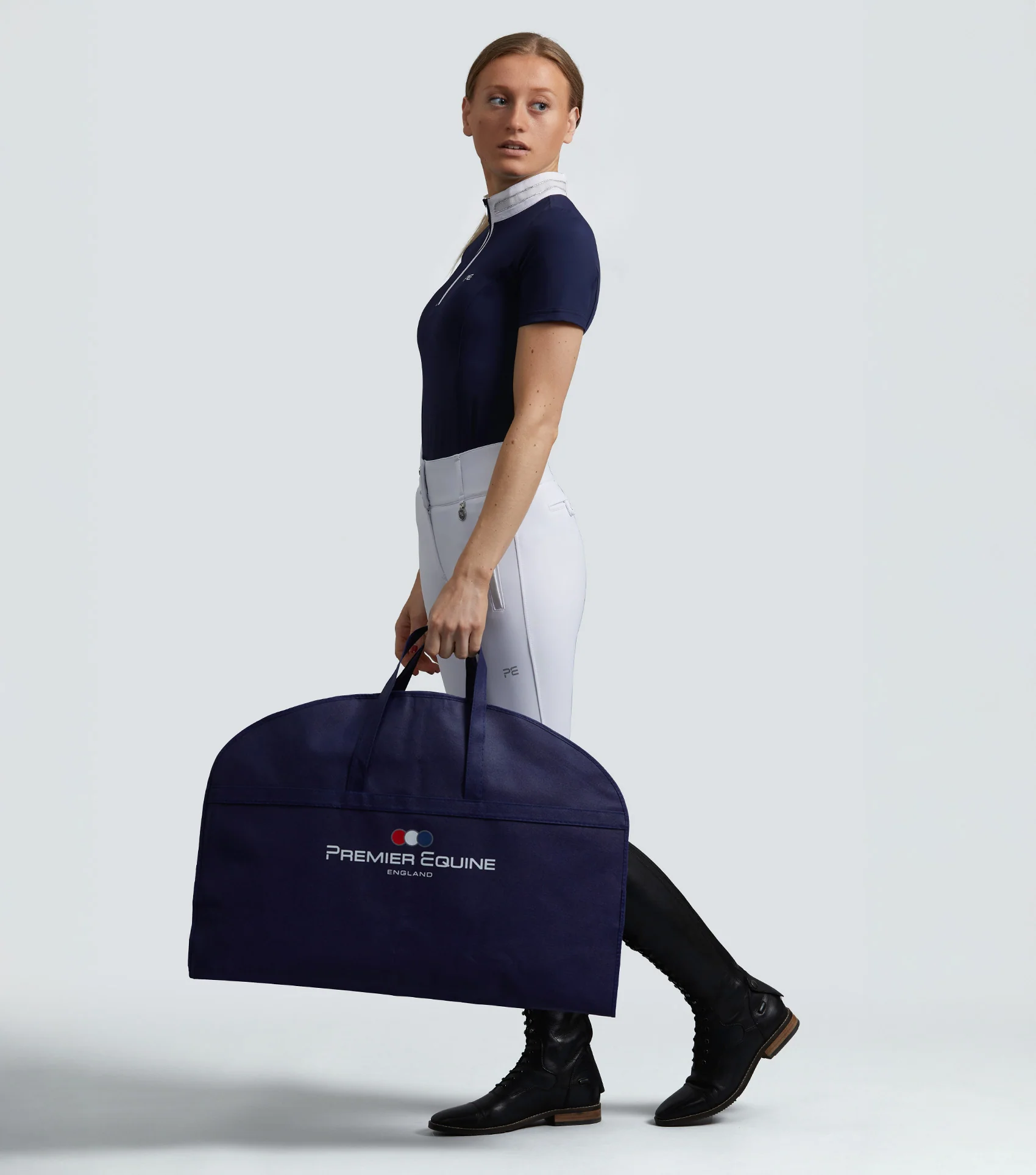 Show Jacket Garment Storage Bag Navy - Image 3