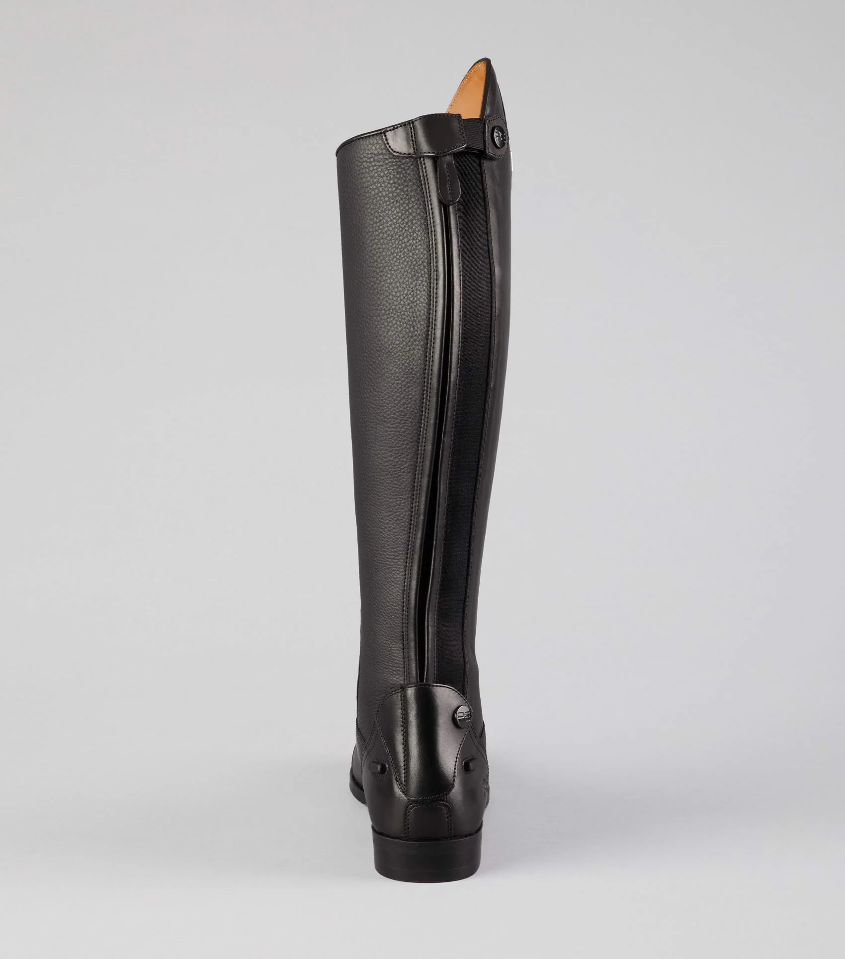 Silentio Mens Tall Leather Field Boot Black - Image 3