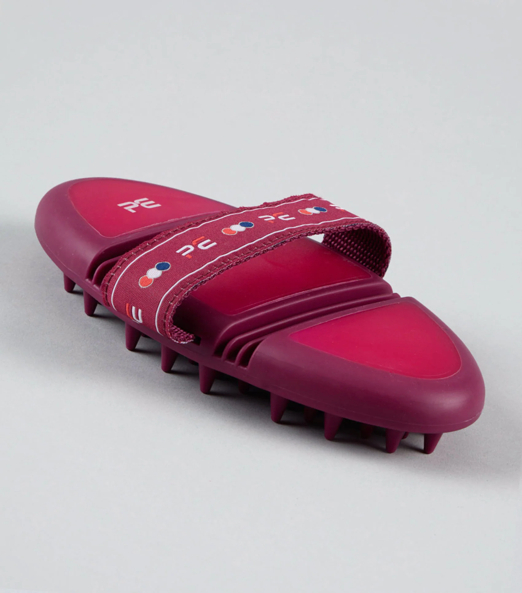 Soft-Touch Flexi Massage Brush Wine & Fuchsia - Image 2