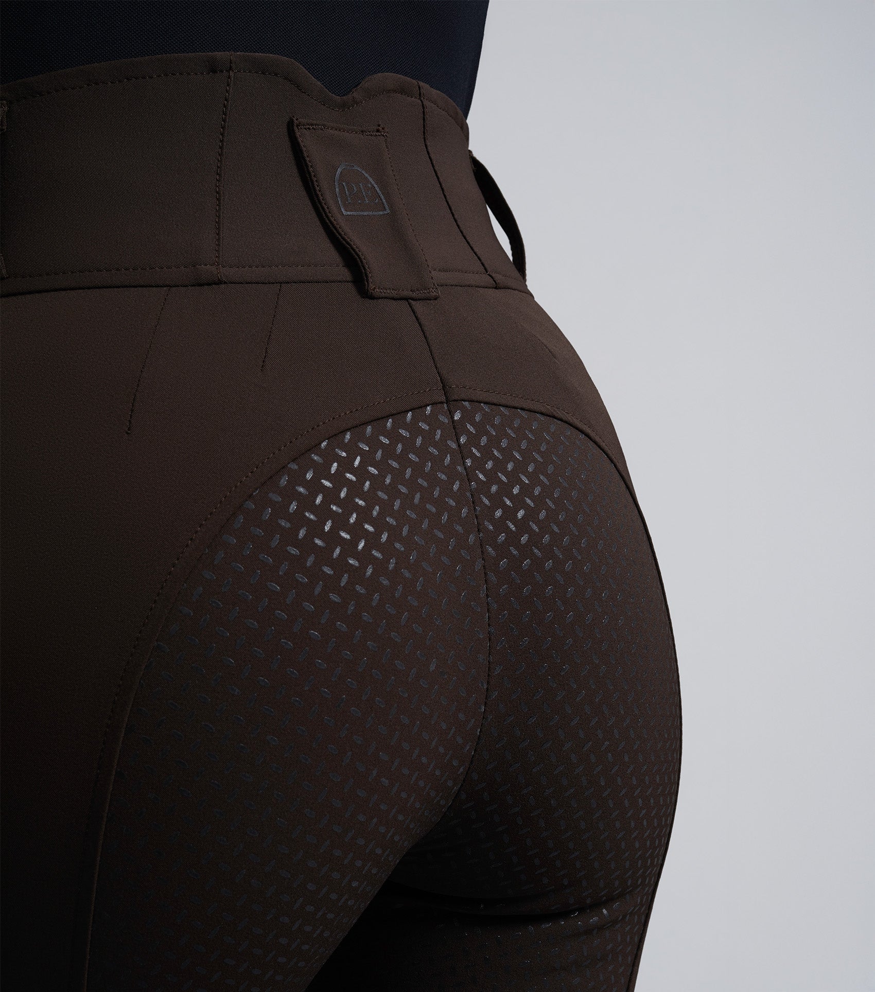 Sophia Ladies Full Seat High Waist Riding Breeches Chocolate - Image 4