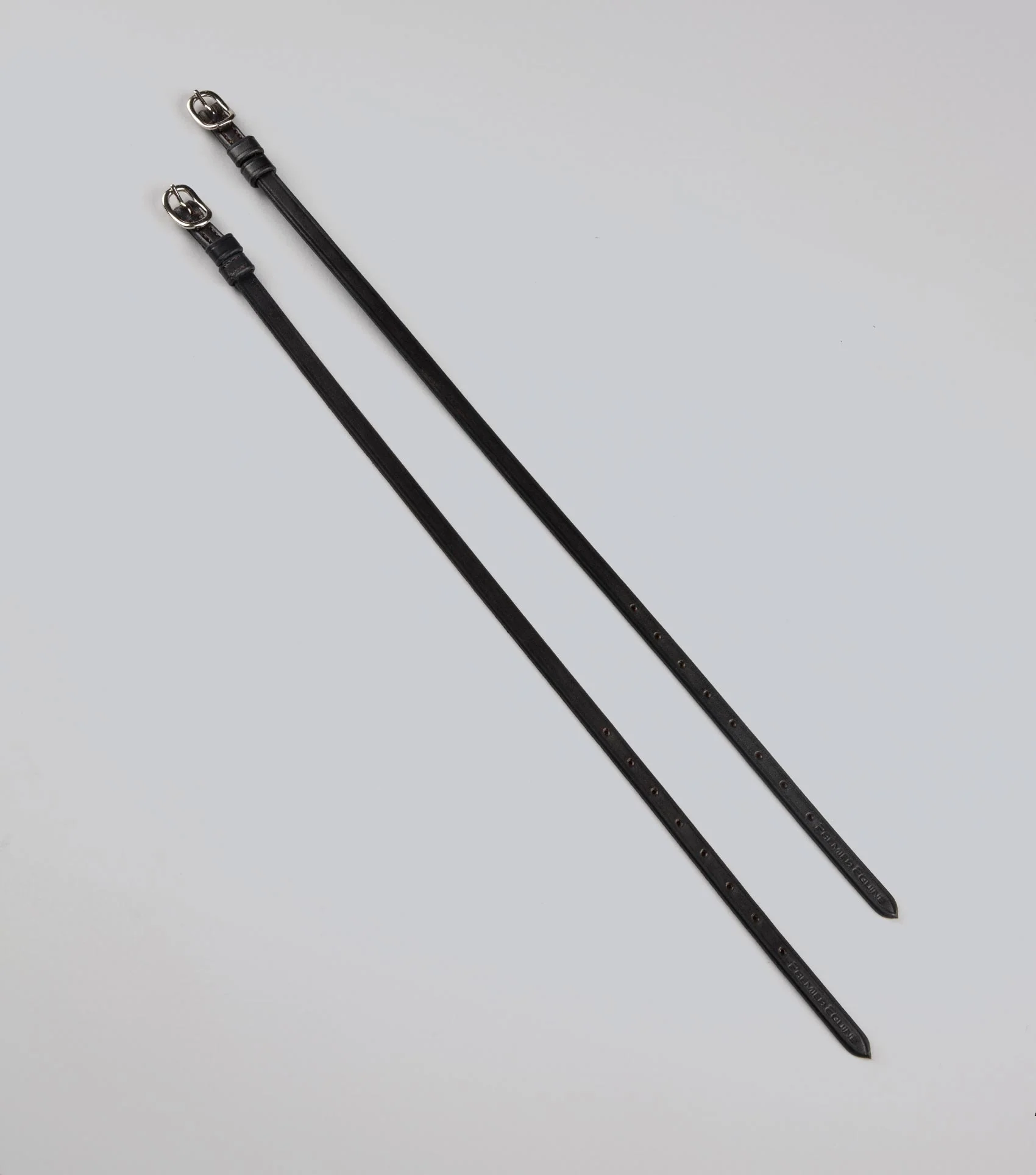 Spur Straps 3/8" European Leather Black