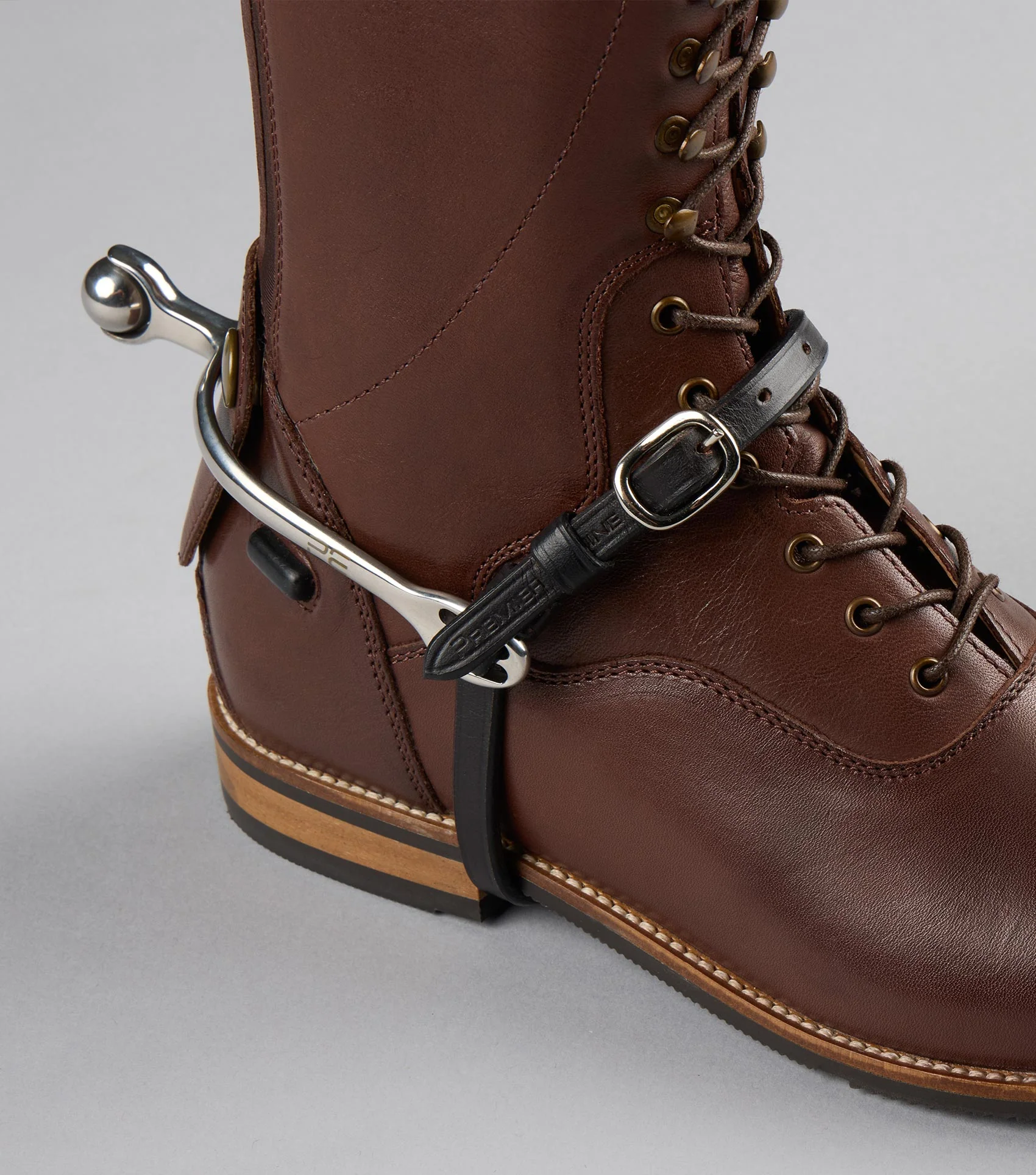 Spur Straps 3/8" European Leather Dark Havana - Image 2