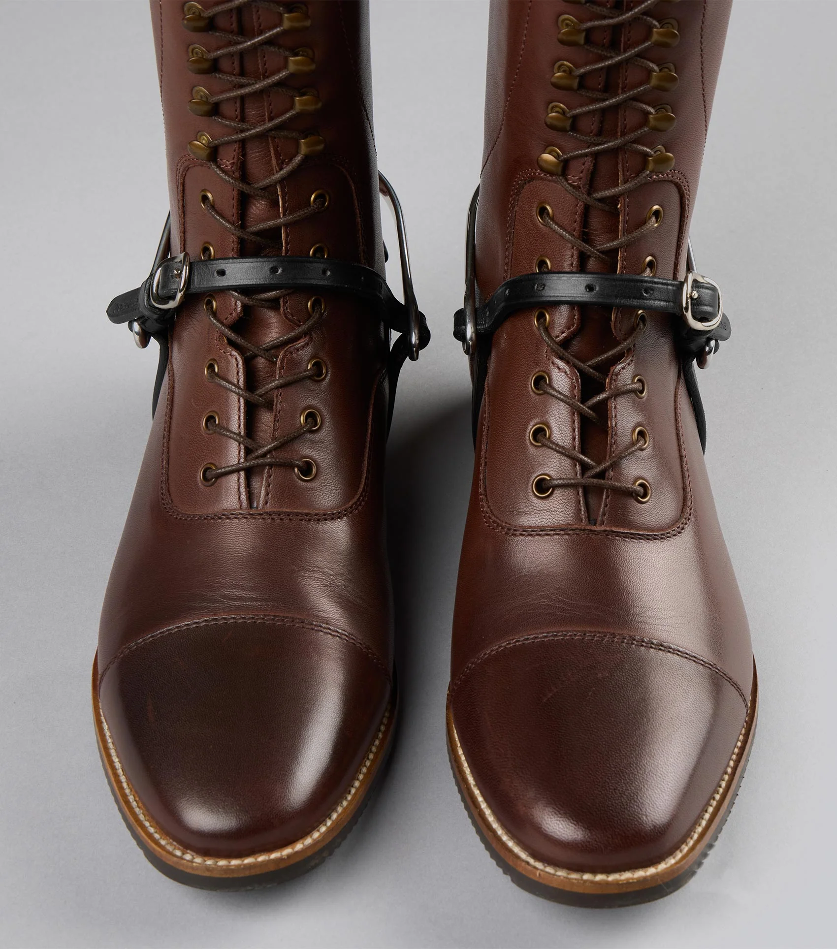 Spur Straps 3/8" European Leather Dark Havana - Image 4