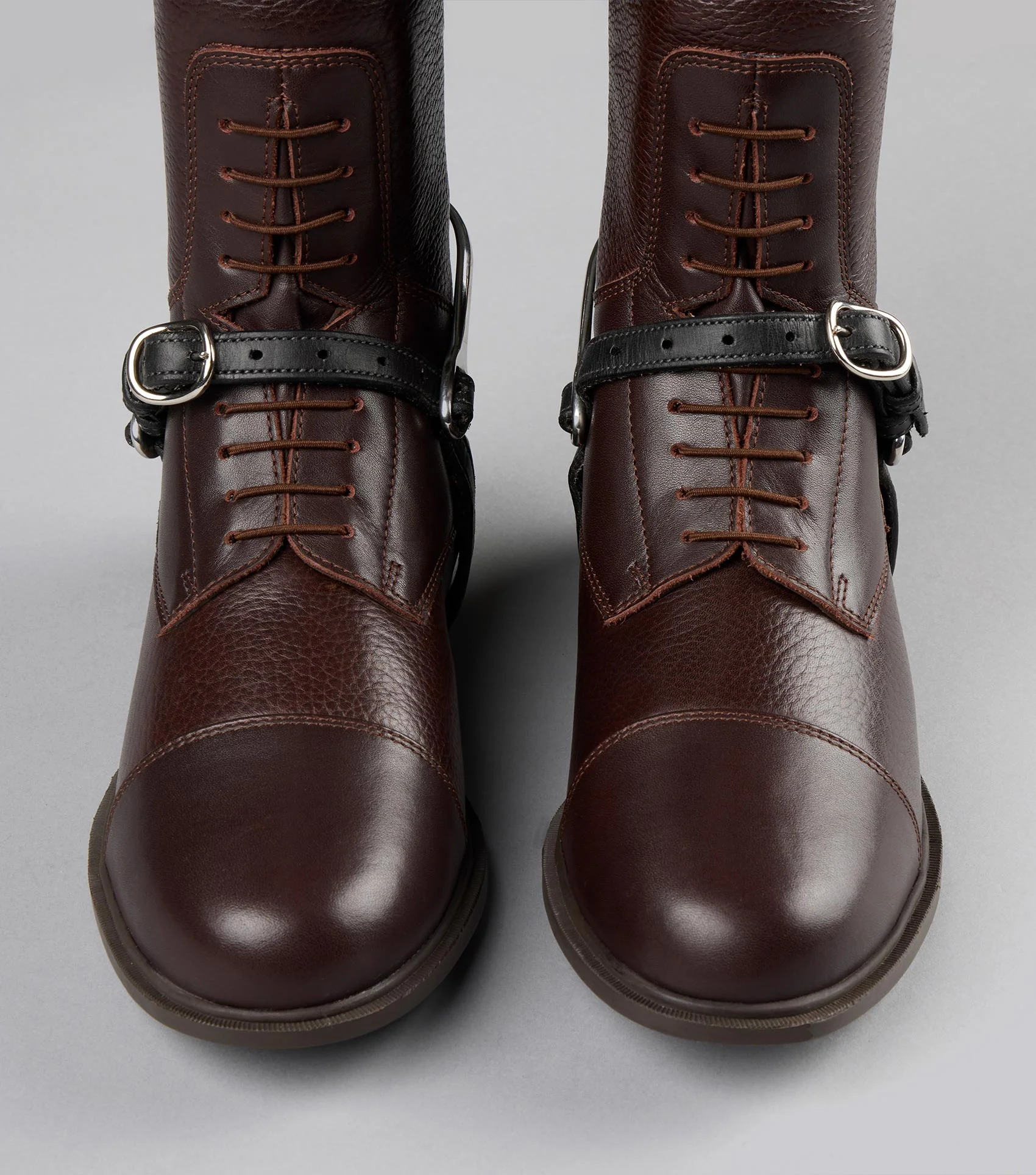 Spur Straps 4/8" European Leather Black - Image 4