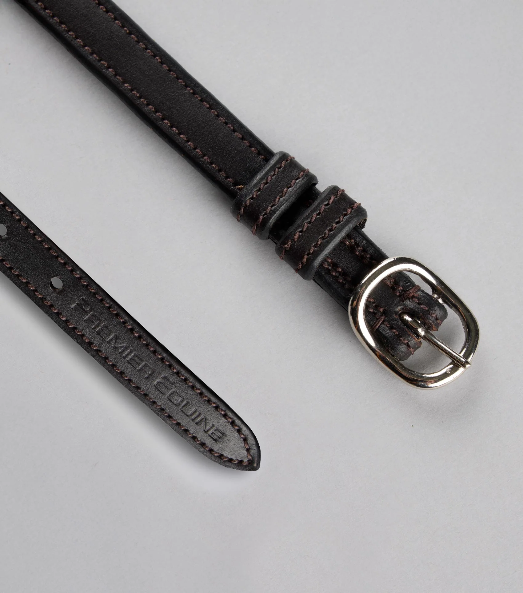 Spur Straps 4/8" European Leather Dark Havana - Image 2