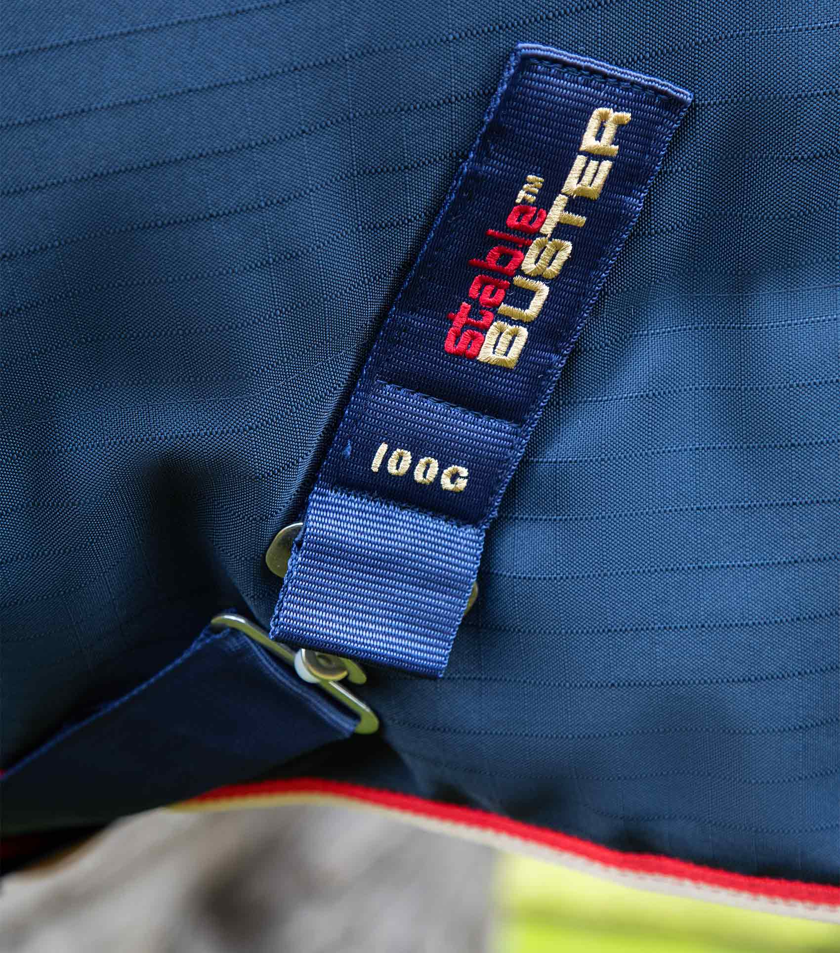 Stable Buster 100g Stable Rug with Neck Cover Navy - Image 4
