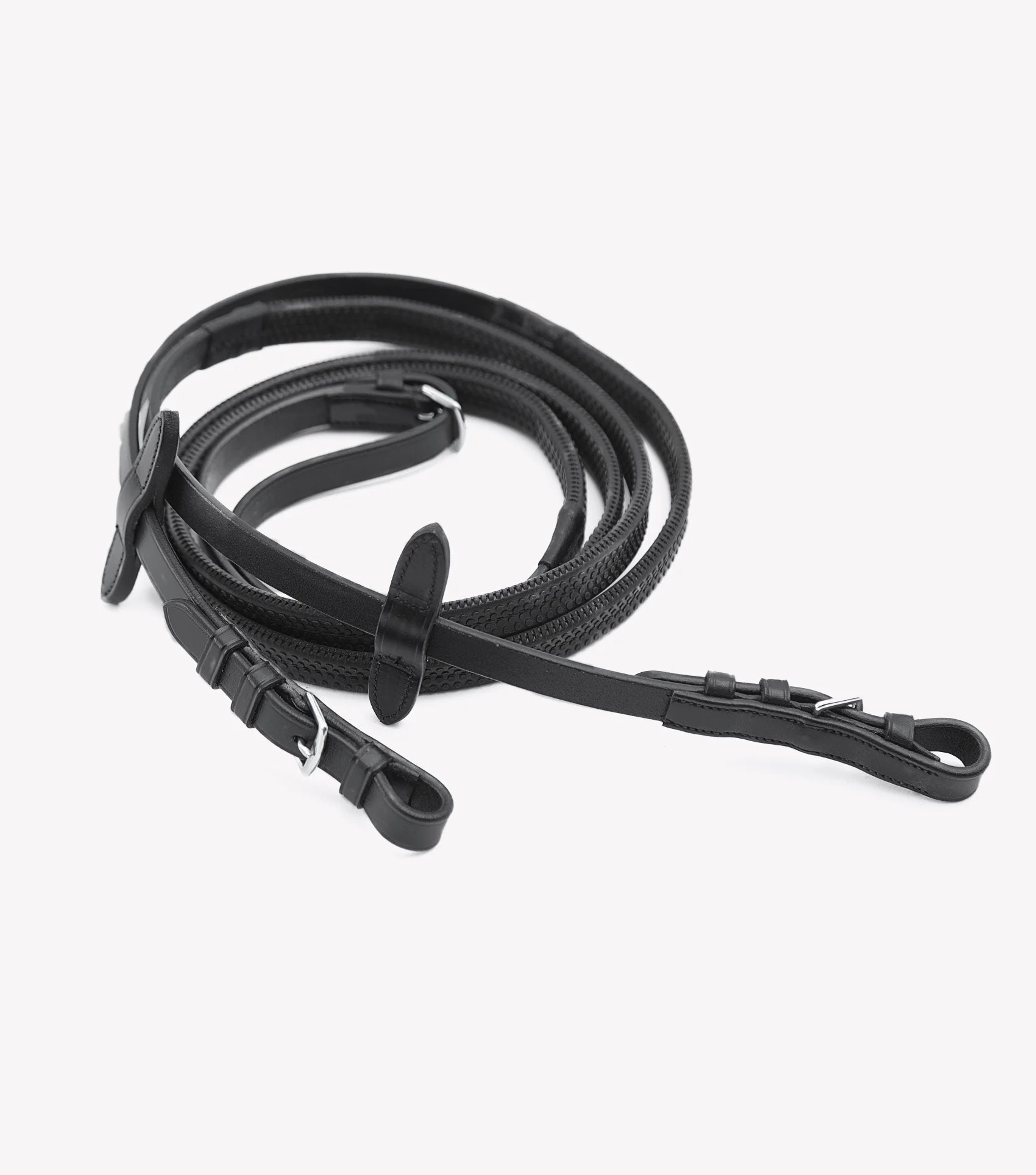 Stefano Rubber Reins Black - Image 3