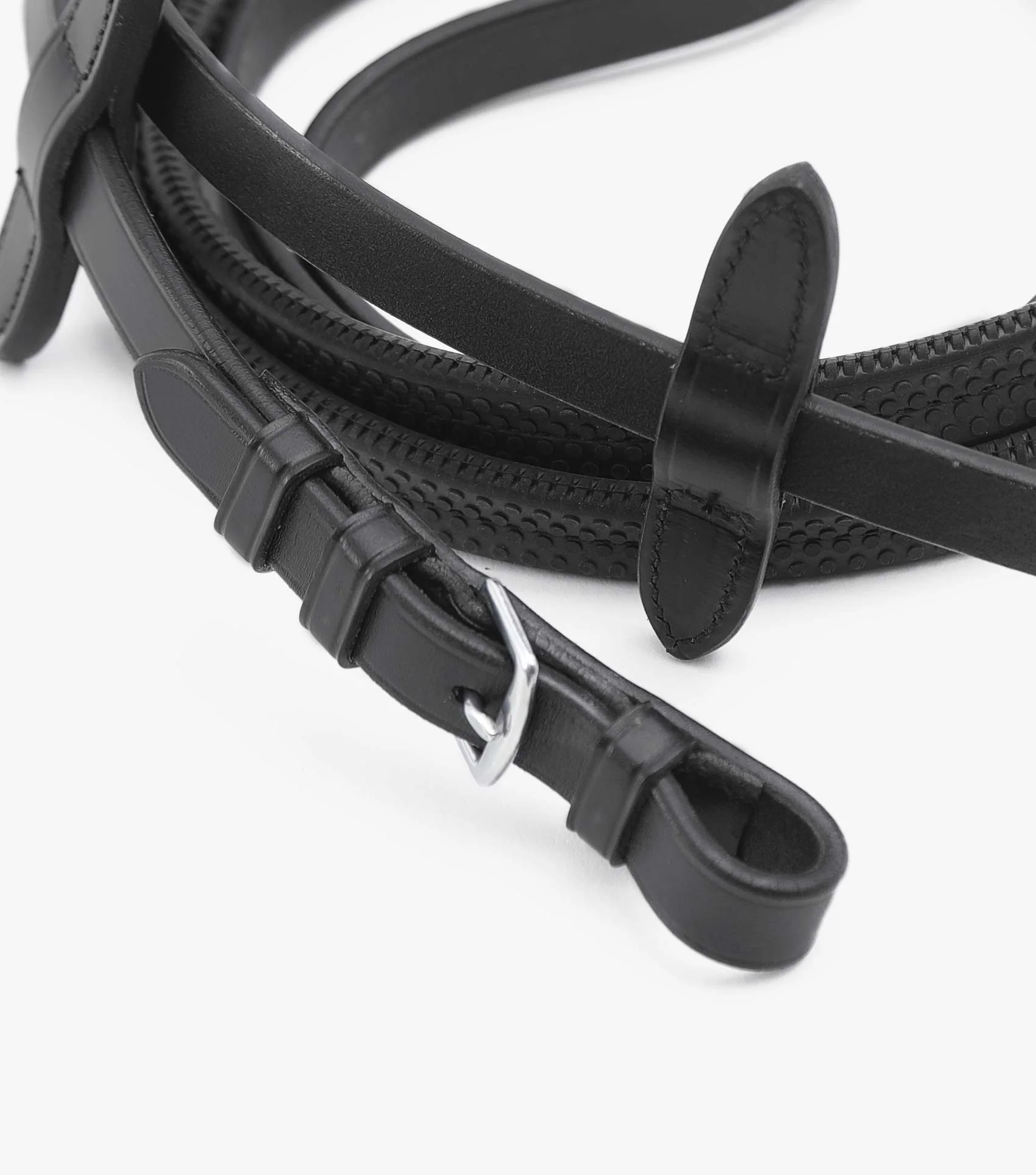 Stefano Rubber Reins Black - Image 4