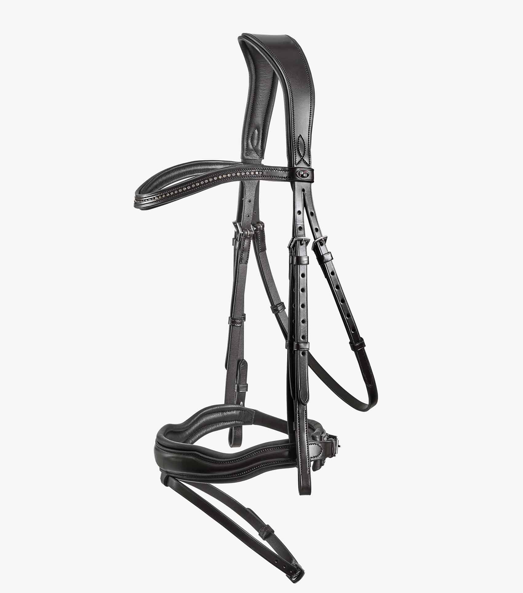 Stellazio Anatomic Snaffle Bridle with Flash Black - Image 5