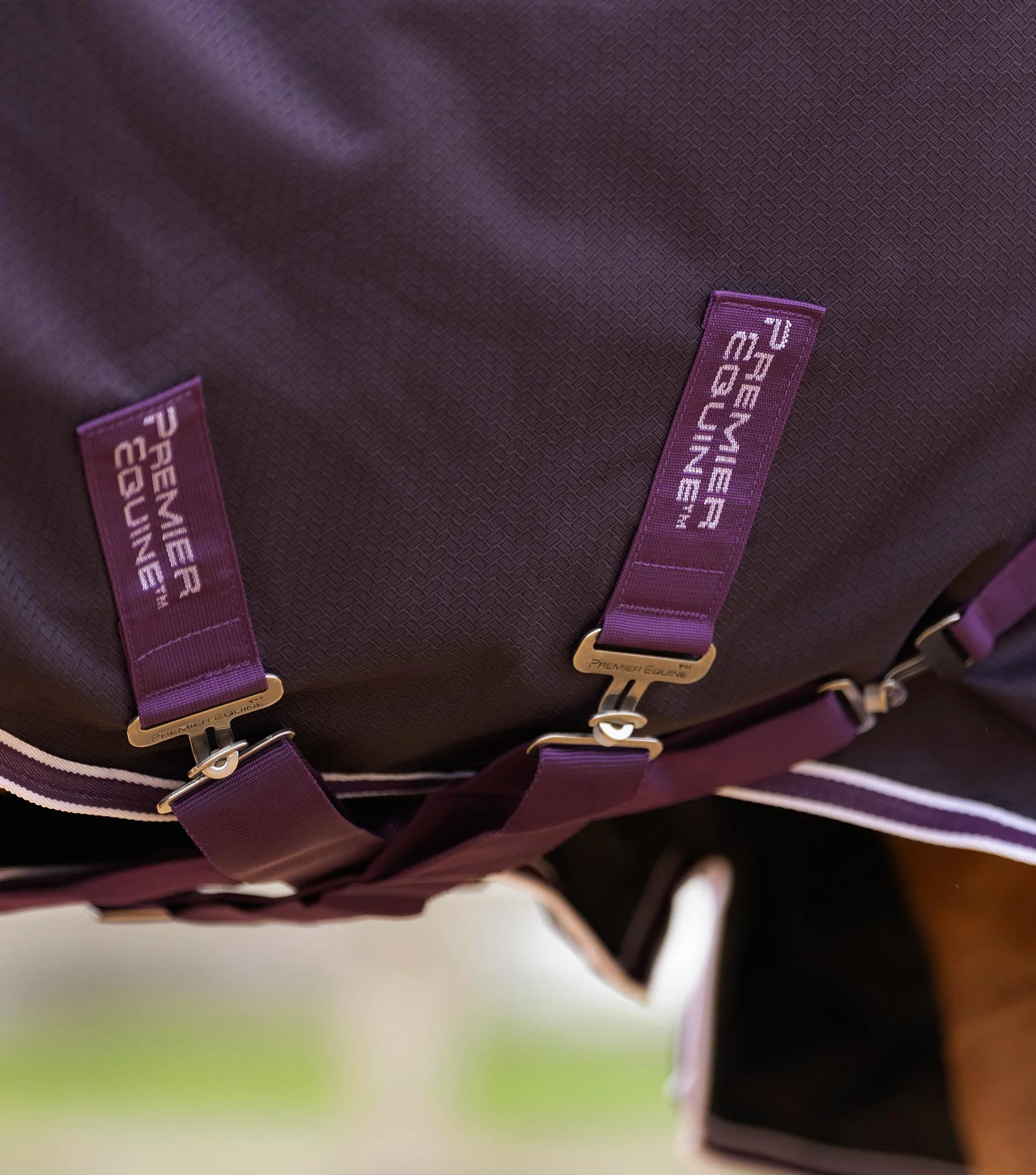 Stratus 600D Series 0g Original Turnout Rug Purple - Image 4