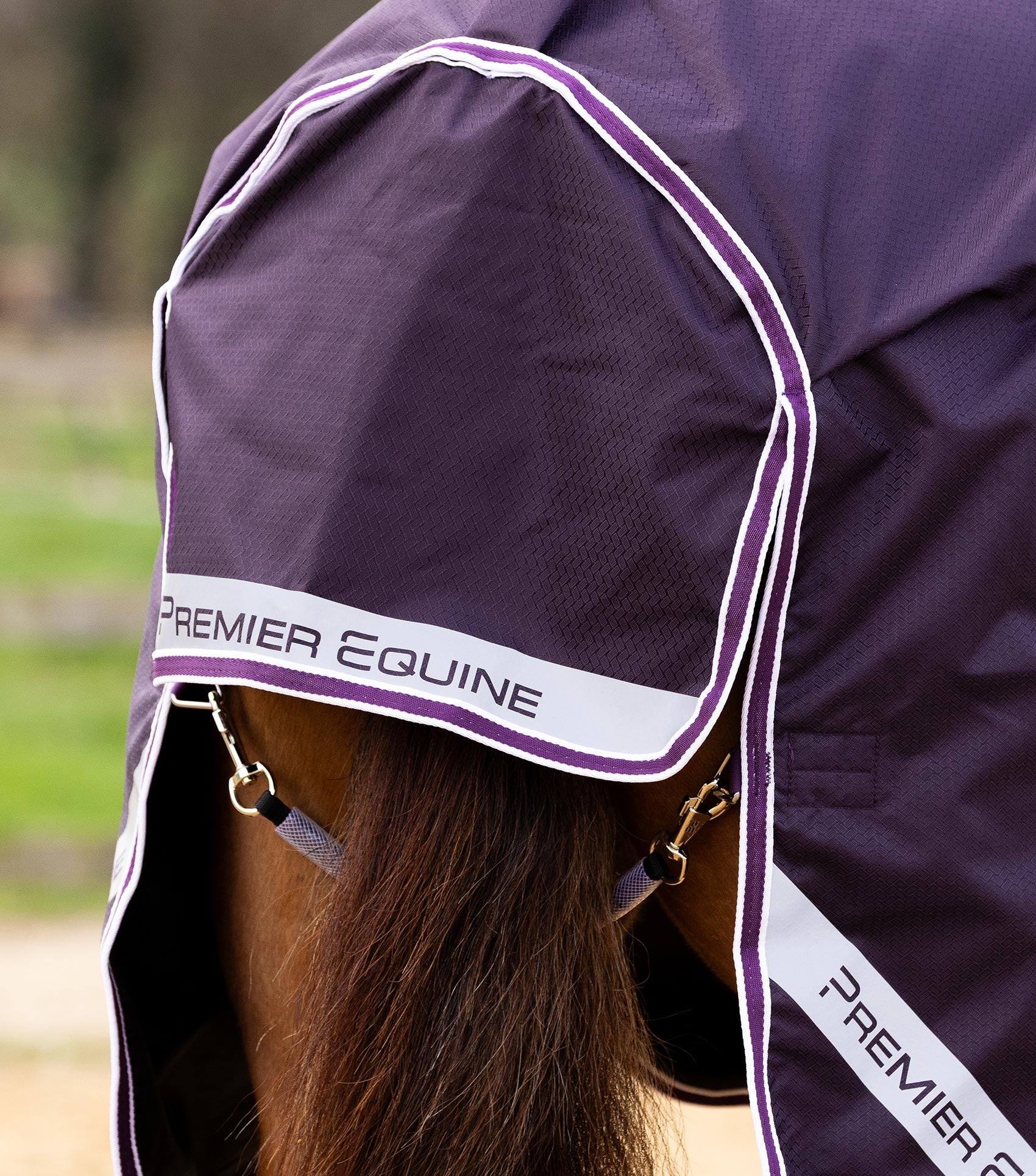 Stratus 600D Series 0g Original Turnout Rug Purple - Image 6