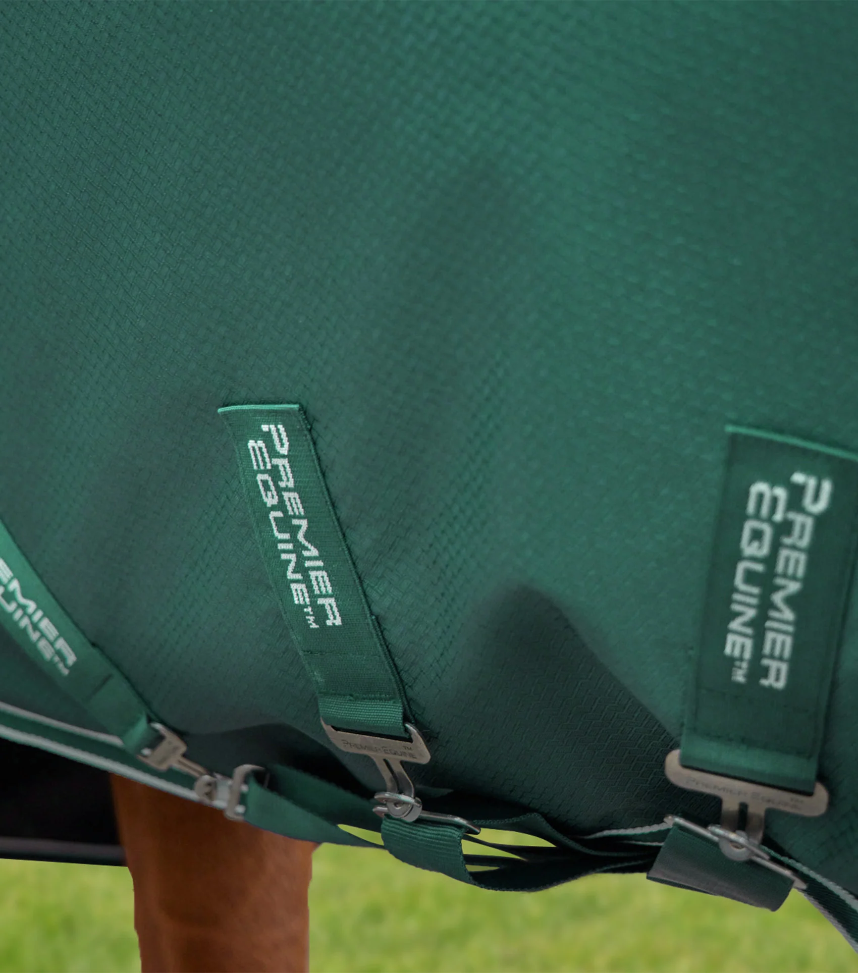 Stratus 600D Series 100g Turnout Rug with Classic Neck Cover Green - Image 5