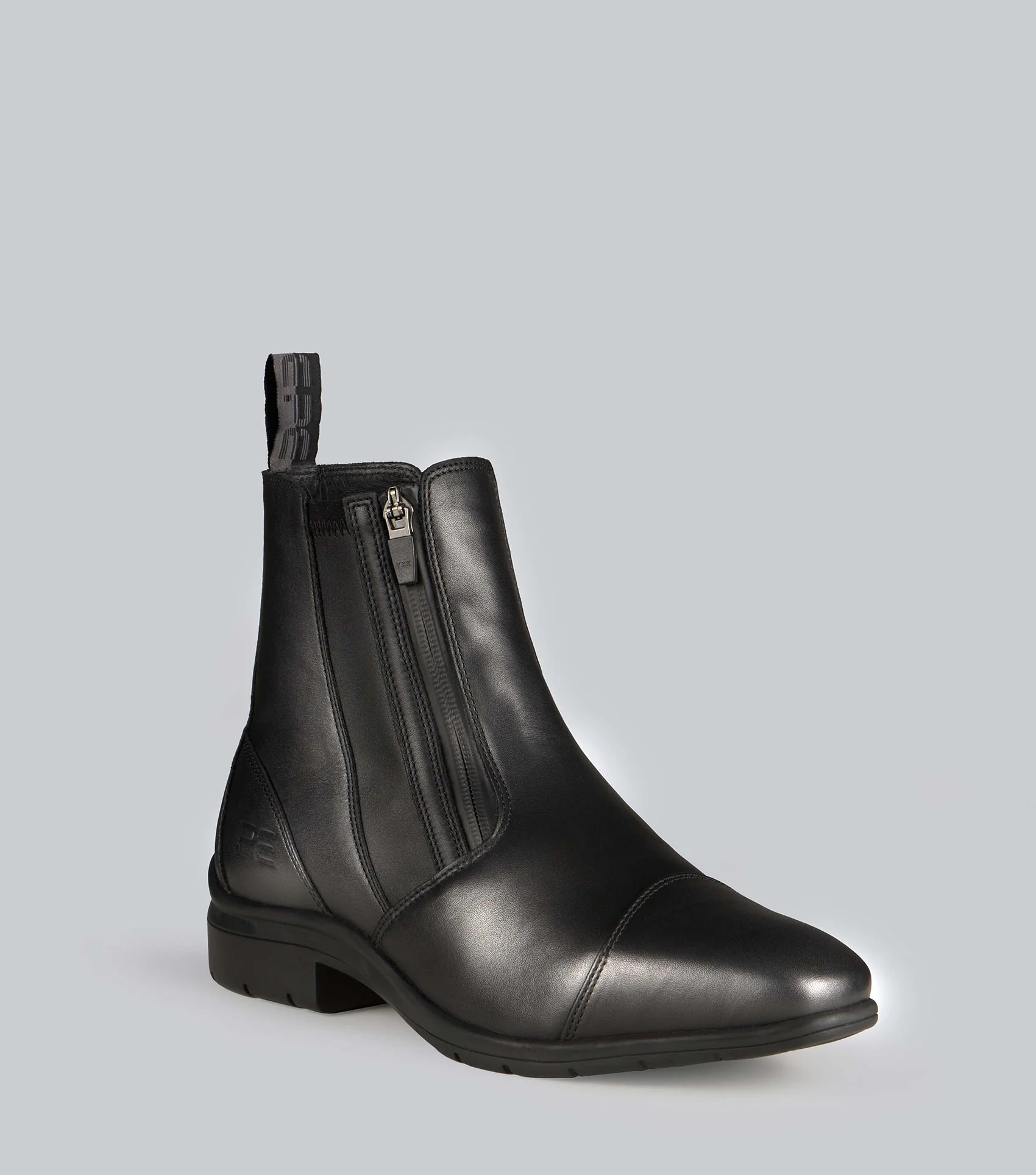 Taro Waterproof Leather Paddock Boot Black