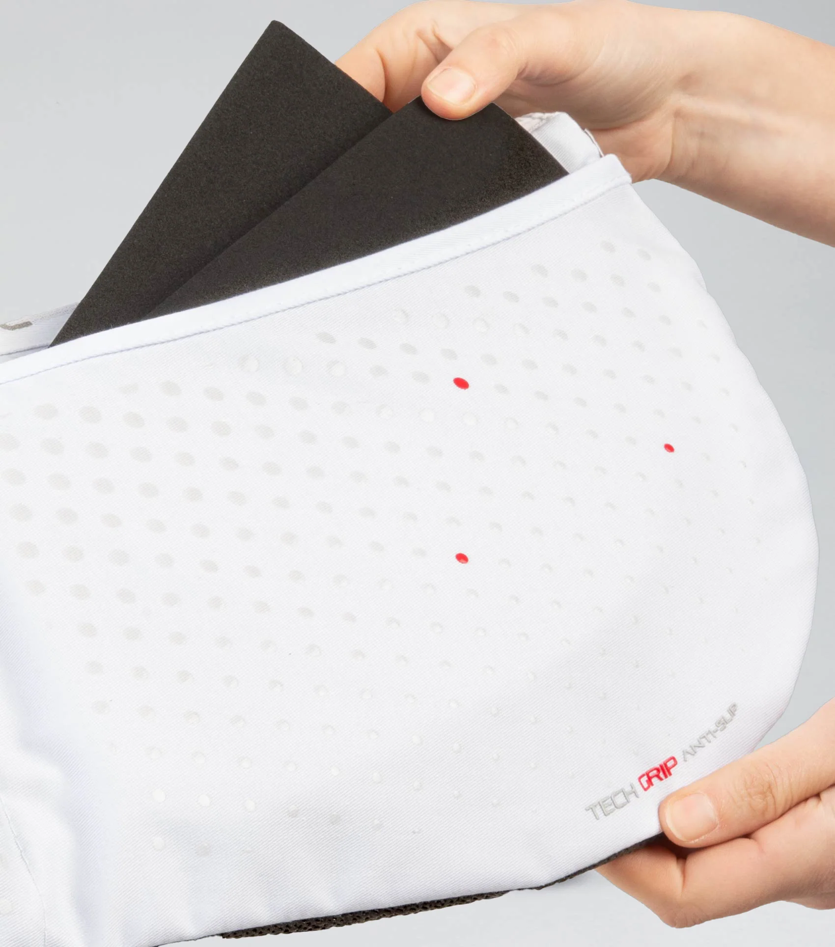 Tech Grip Pro Anti-Slip Correction Saddle Pad White - Image 3