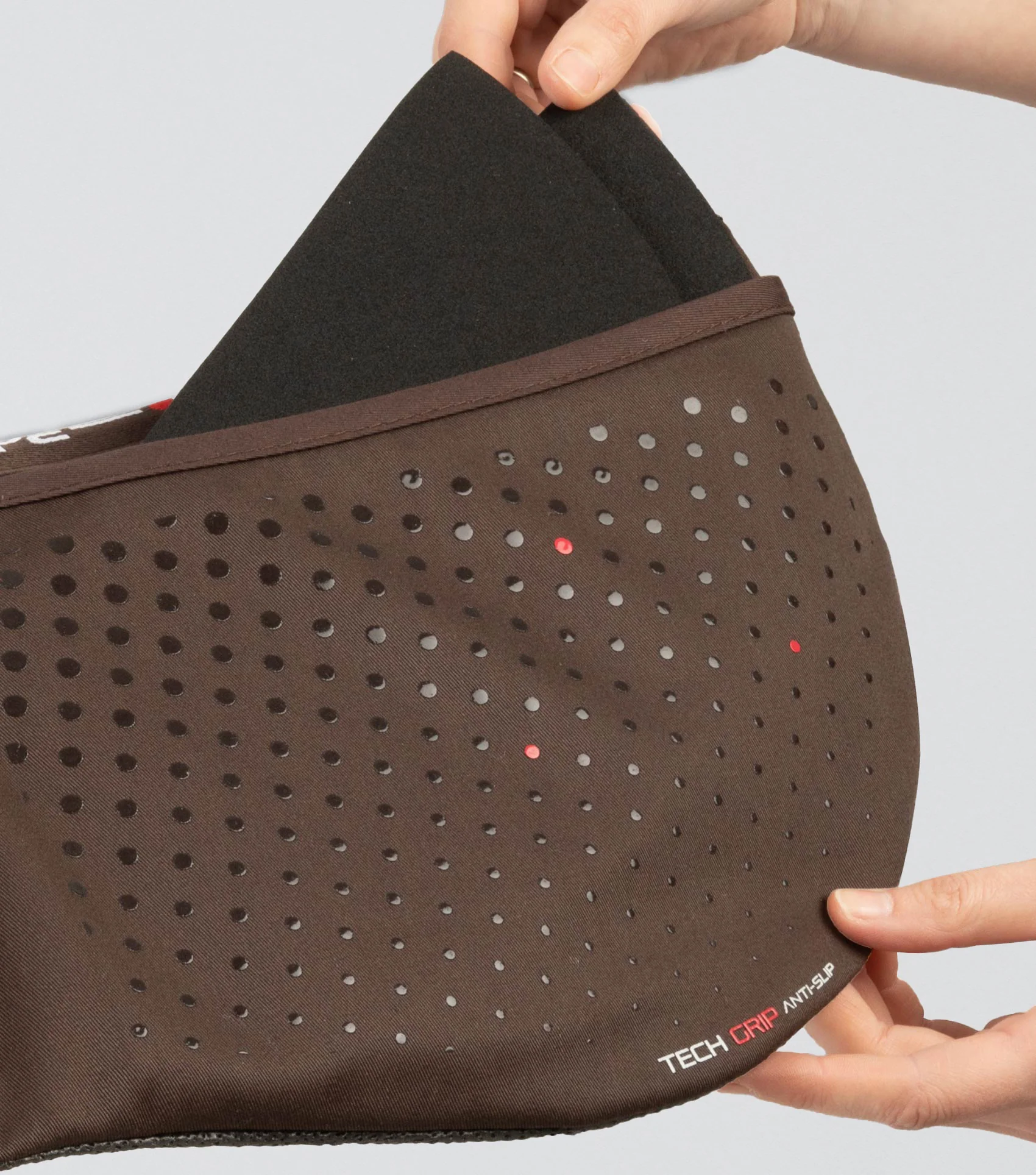 Tech Grip Pro Anti-Slip Correction Saddle Pad Brown - Image 3