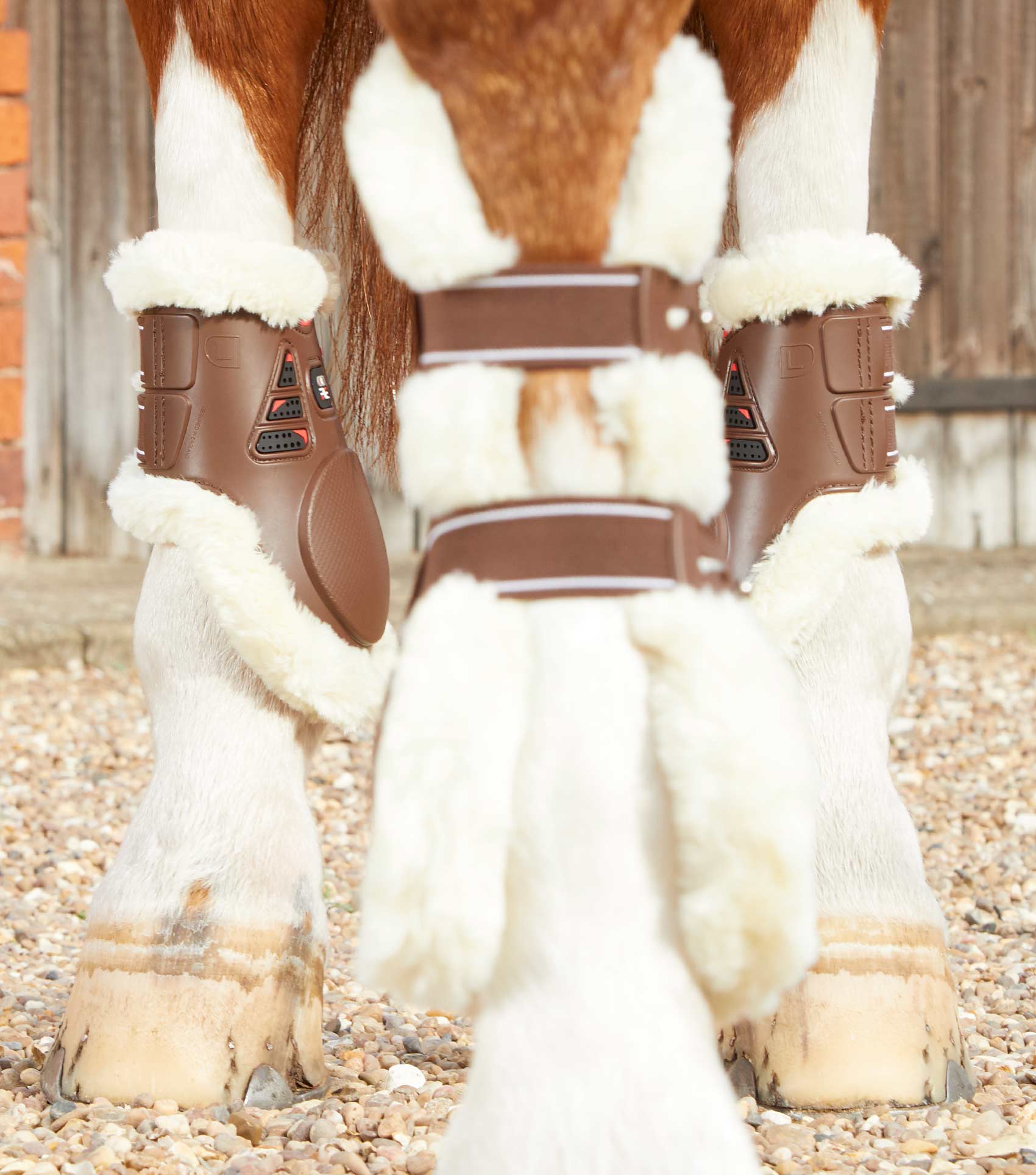 Sale Techno Wool Fetlock Boots Brown - Image 2