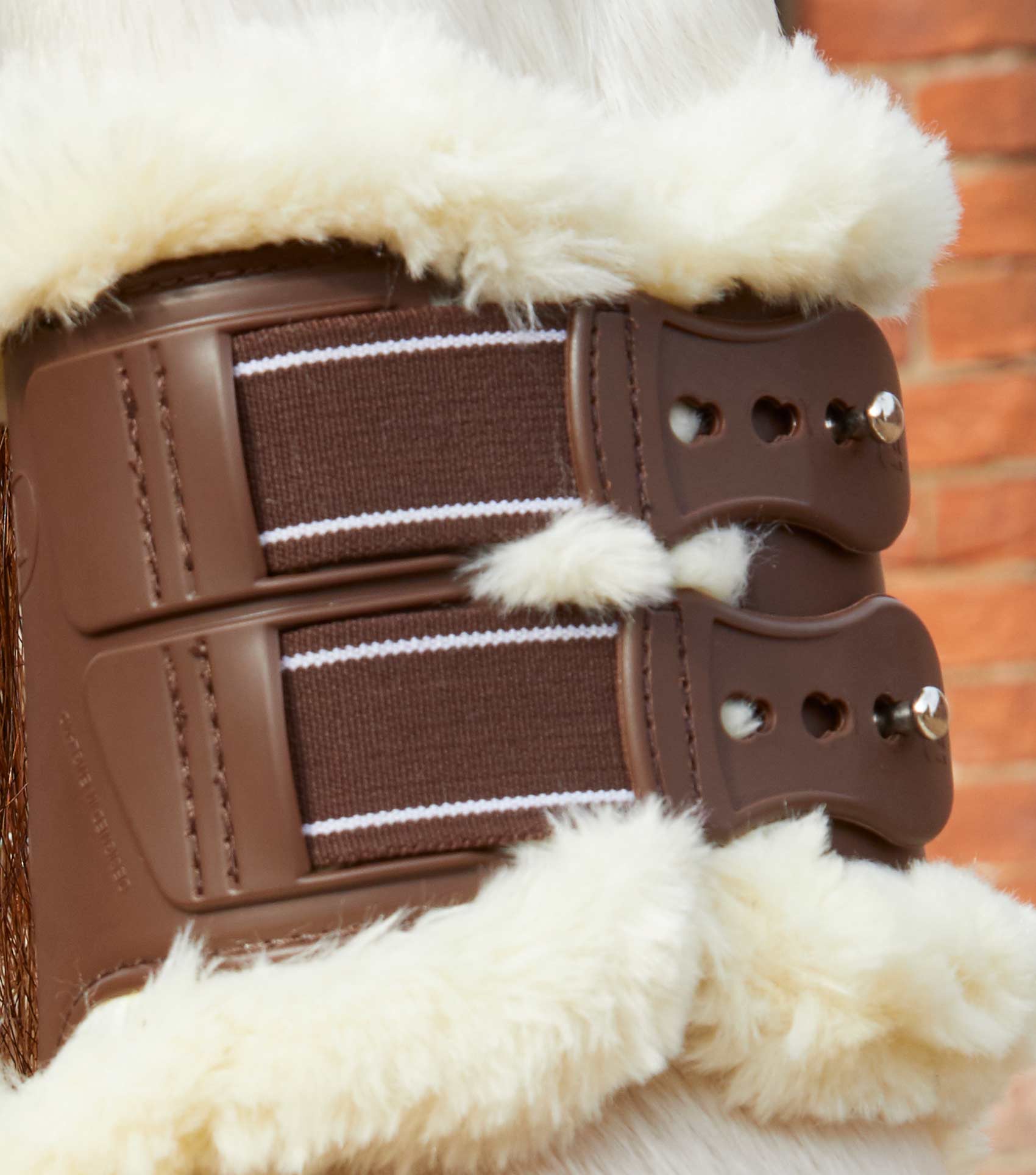 Sale Techno Wool Fetlock Boots Brown - Image 4