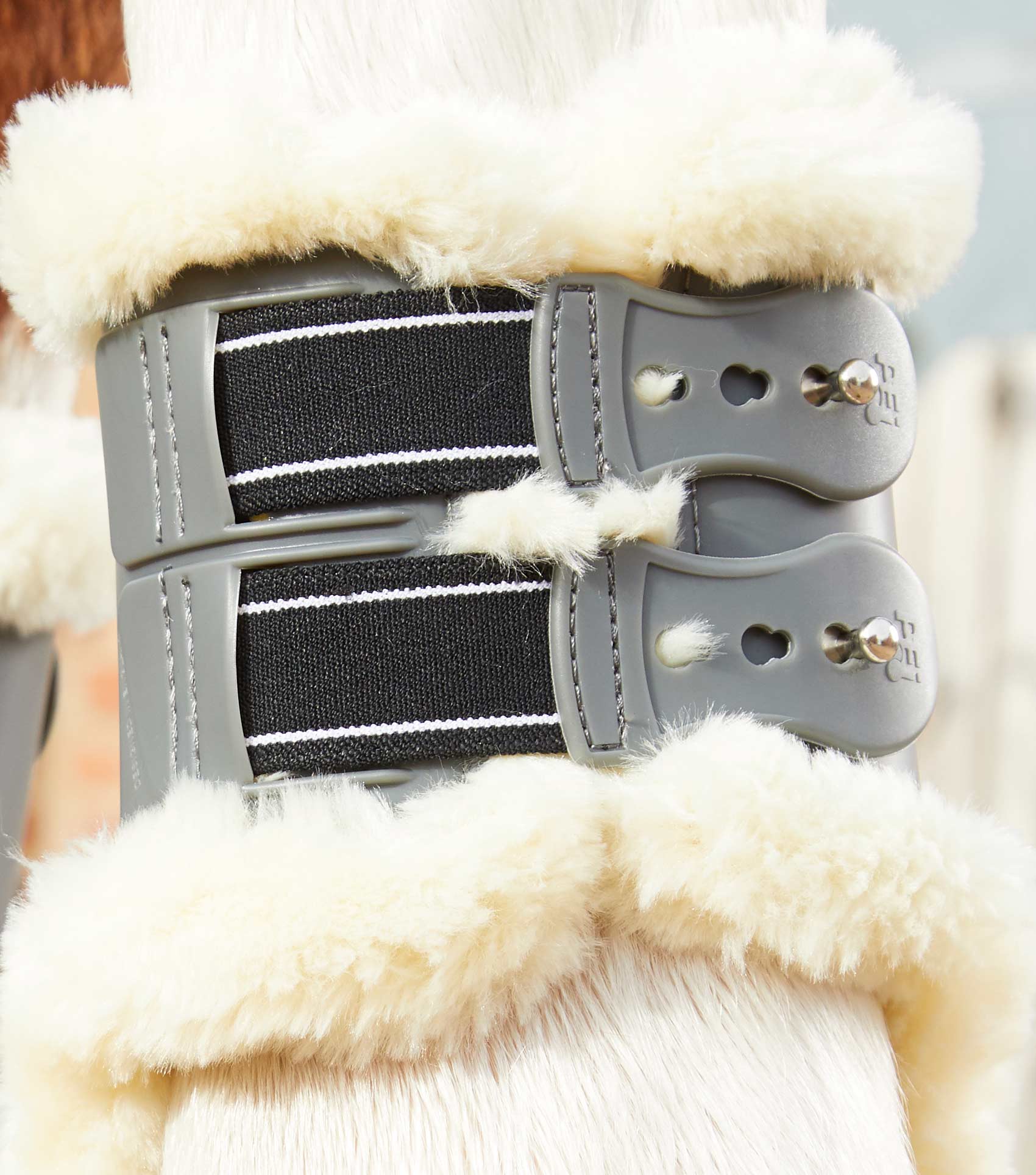Sale Techno Wool Fetlock Boots Grey - Image 4