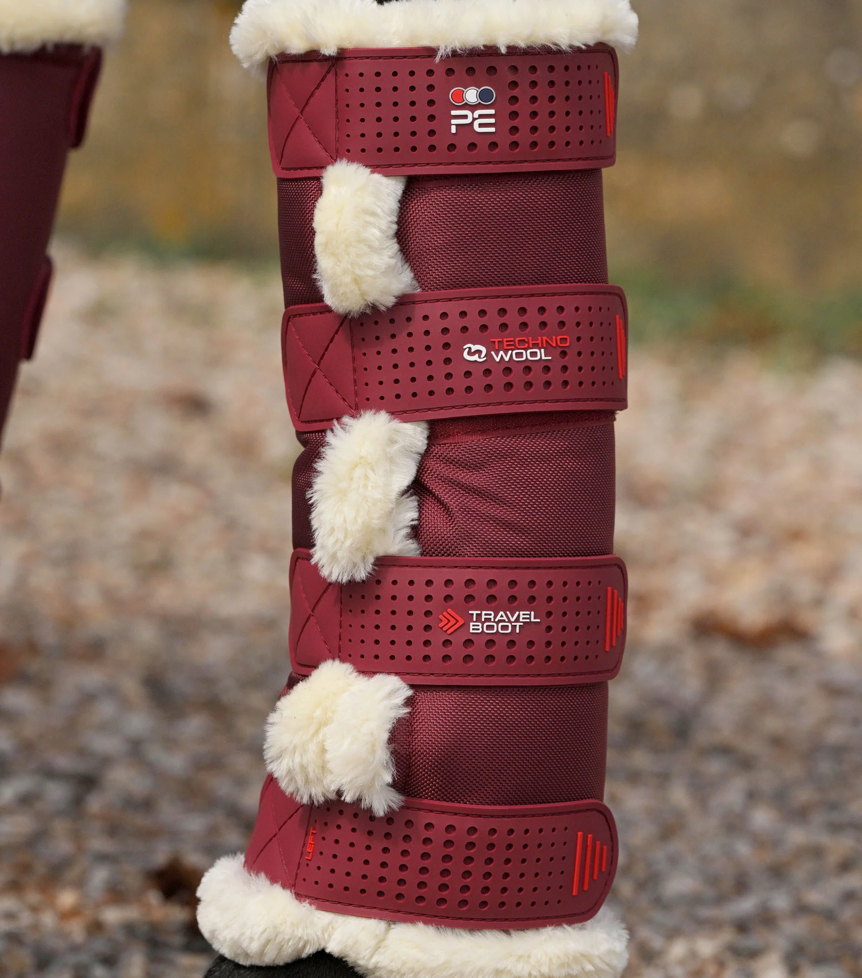 Techno Wool Travel Boots Burgundy - Image 3