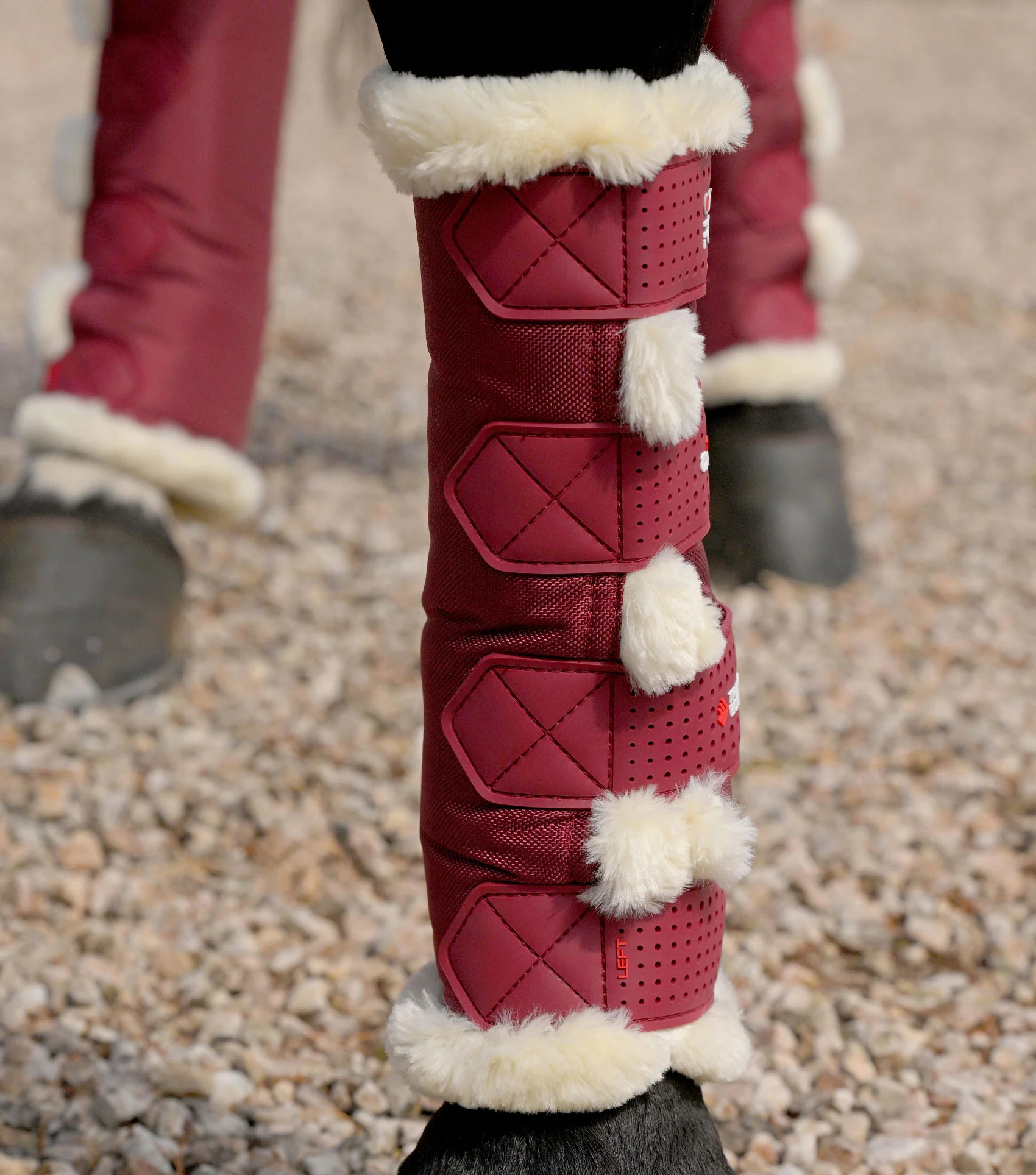 Techno Wool Travel Boots Burgundy - Image 4