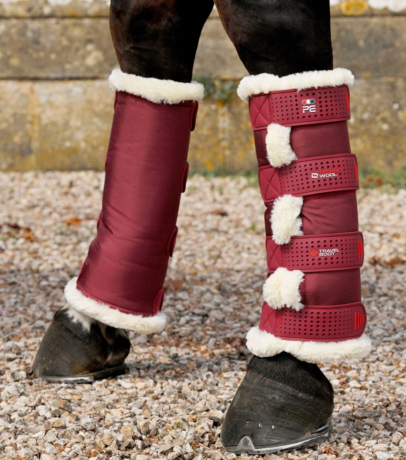 Techno Wool Travel Boots Burgundy - Image 5