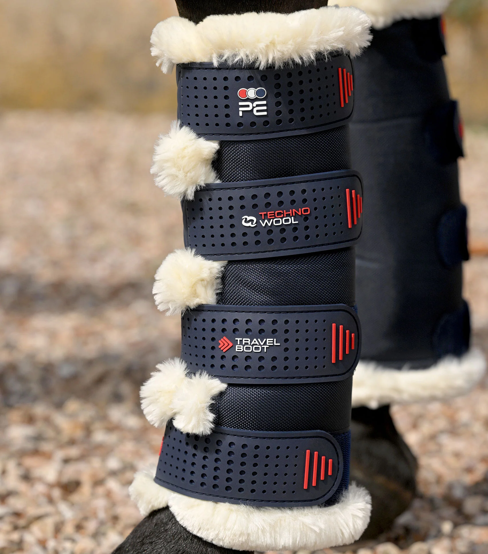 Techno Wool Travel Boots Navy - Image 3