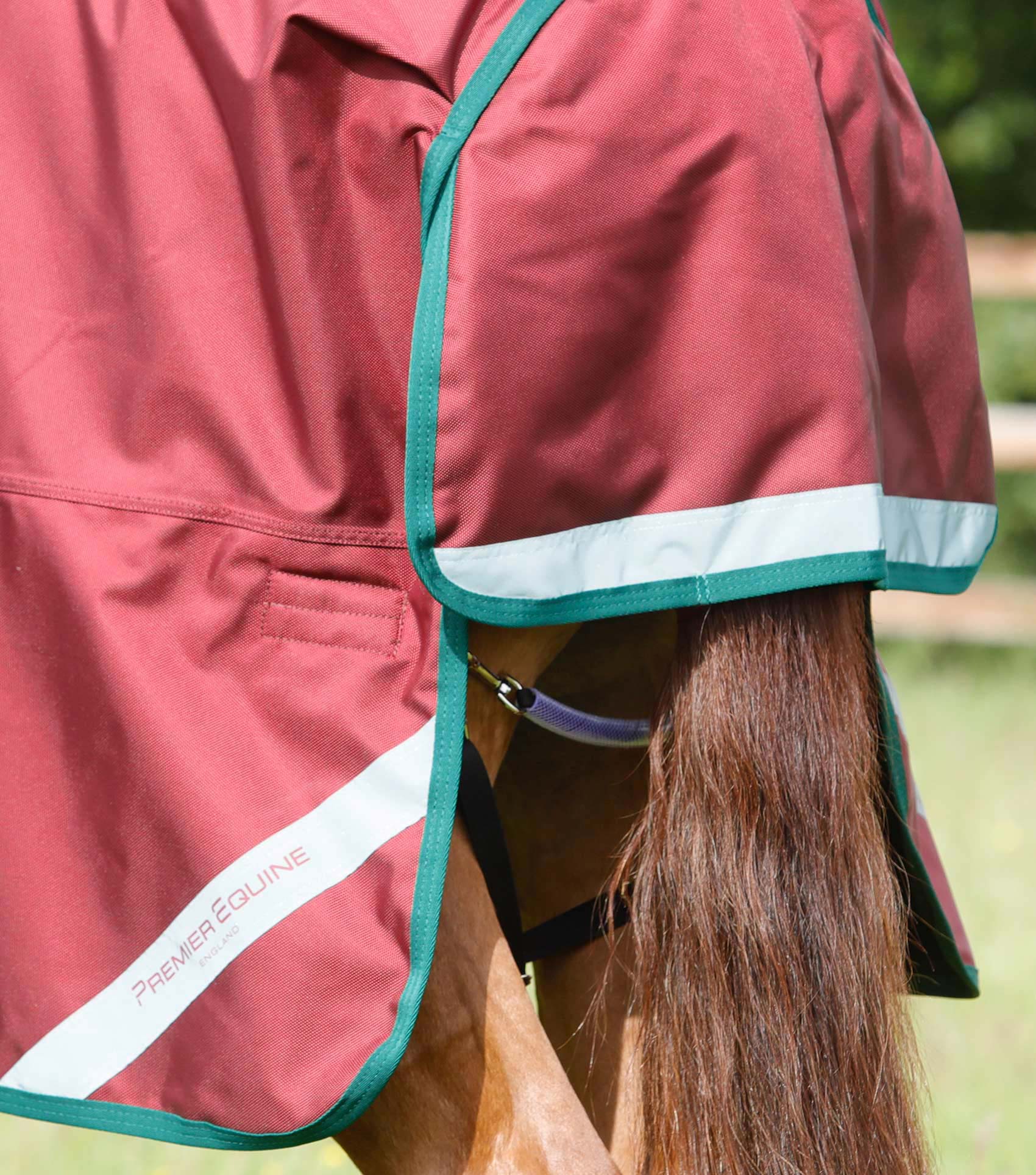 Titan 100g Original Turnout Rug Burgundy - Image 6