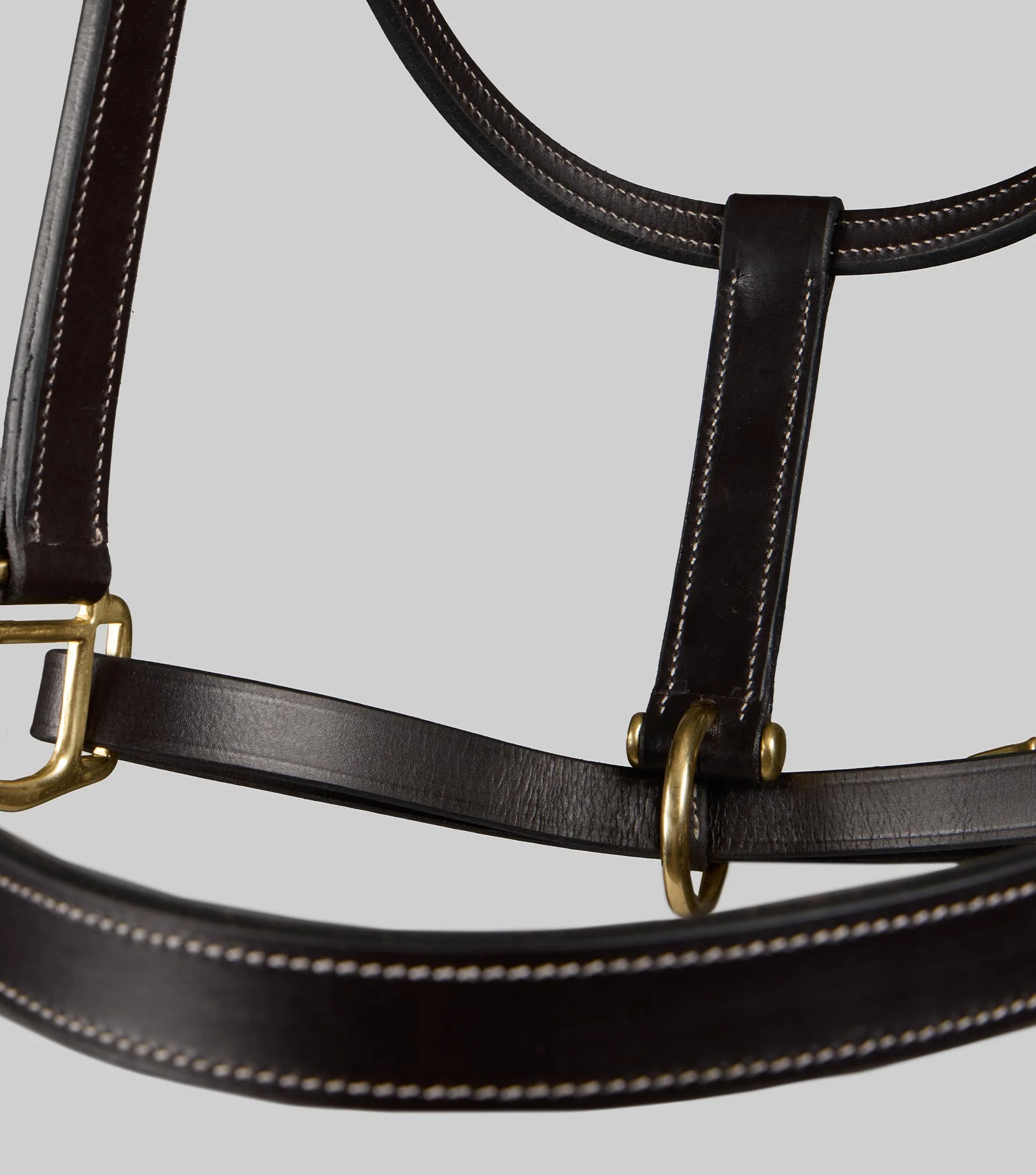 Traditional Leather Headcollar Black - Image 5
