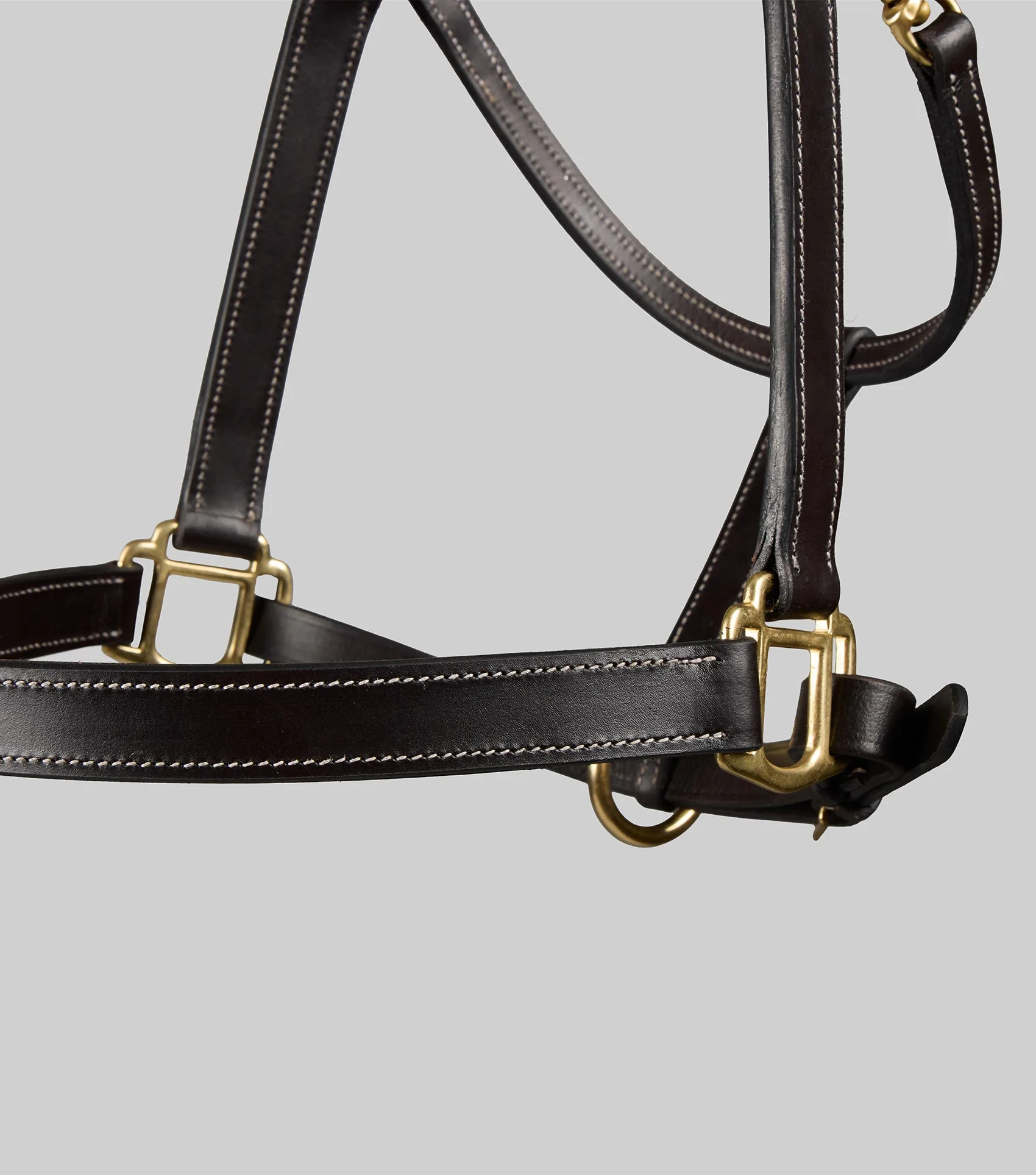 Traditional Leather Headcollar Dark Havana - Image 4