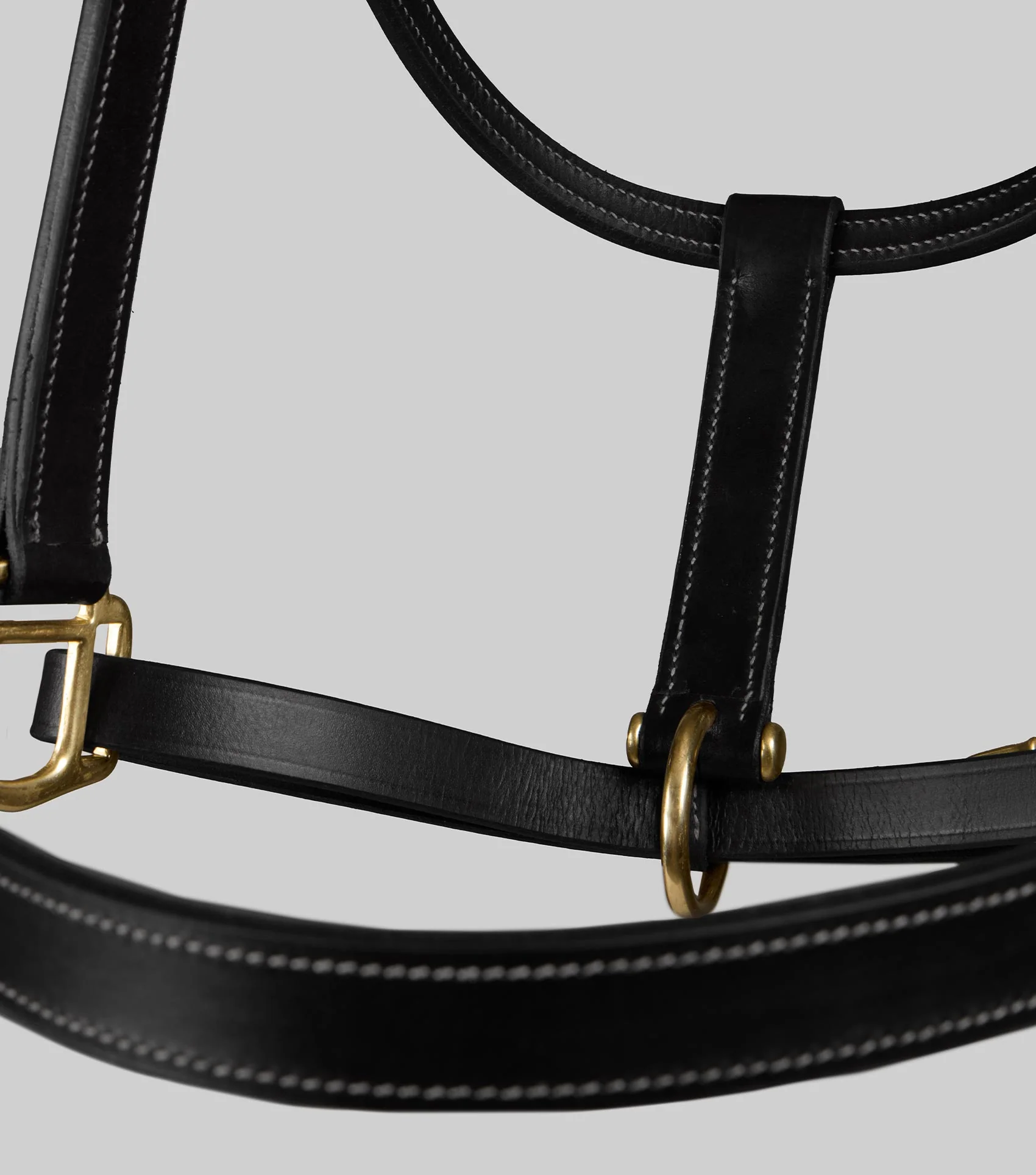 Traditional Leather Headcollar Dark Havana - Image 5
