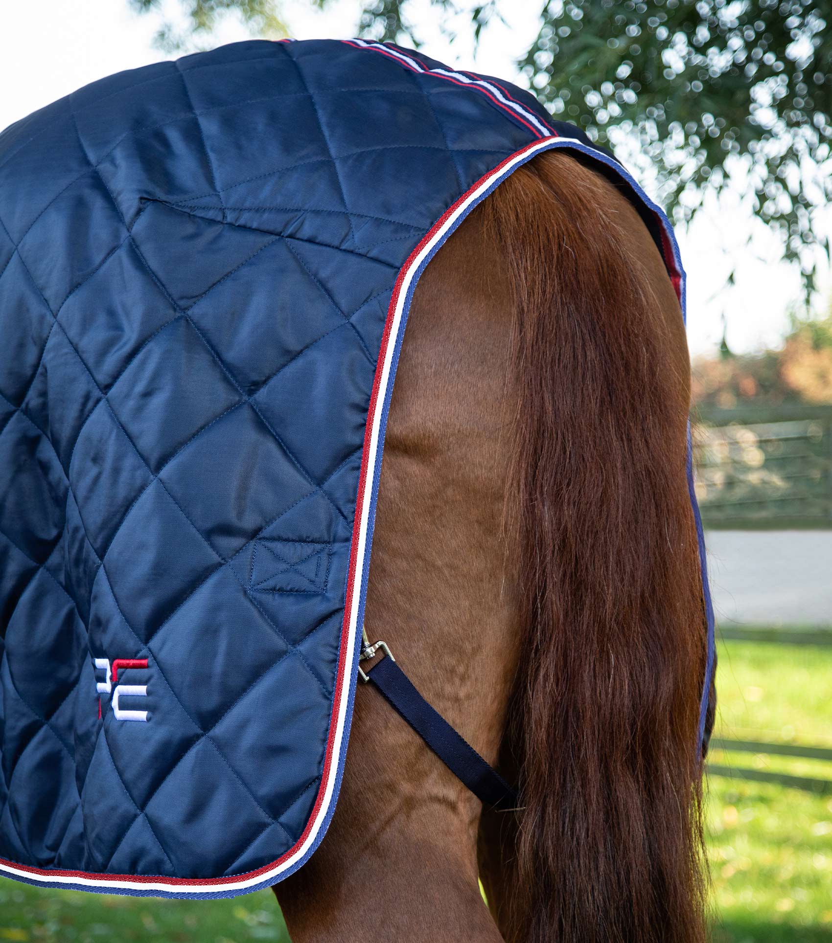 Tuscan Stable Rug 100g Navy - Image 5