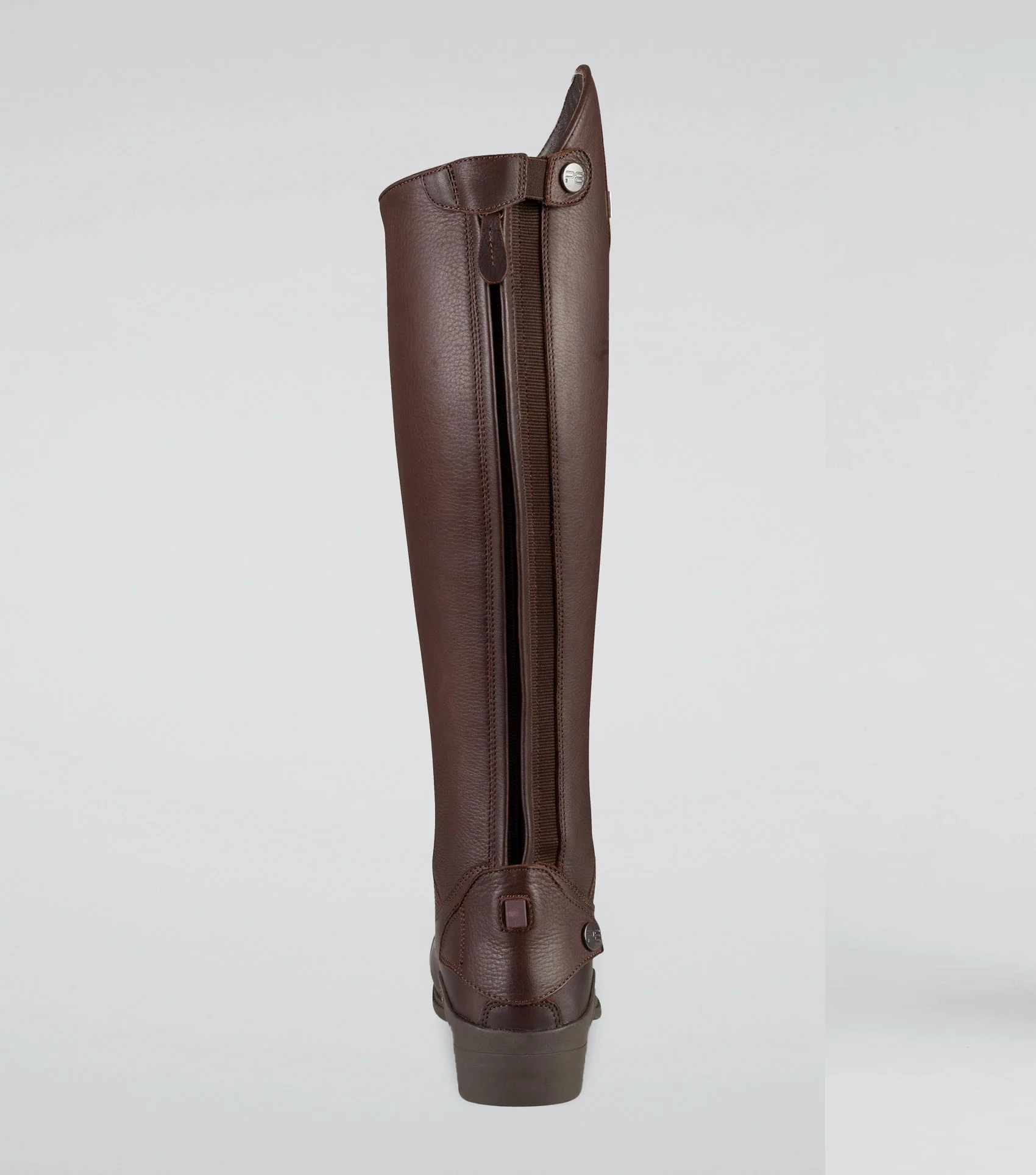 Vallardi Ladies Leather Field Tall Riding Boots Brown - Image 3