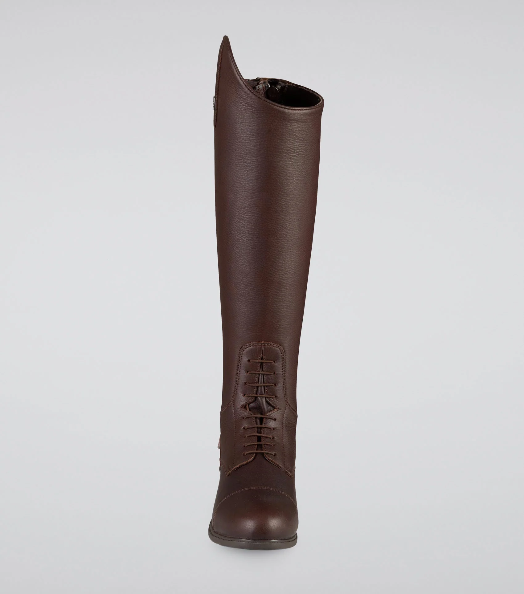 Vallardi Ladies Leather Field Tall Riding Boots Brown - Image 6