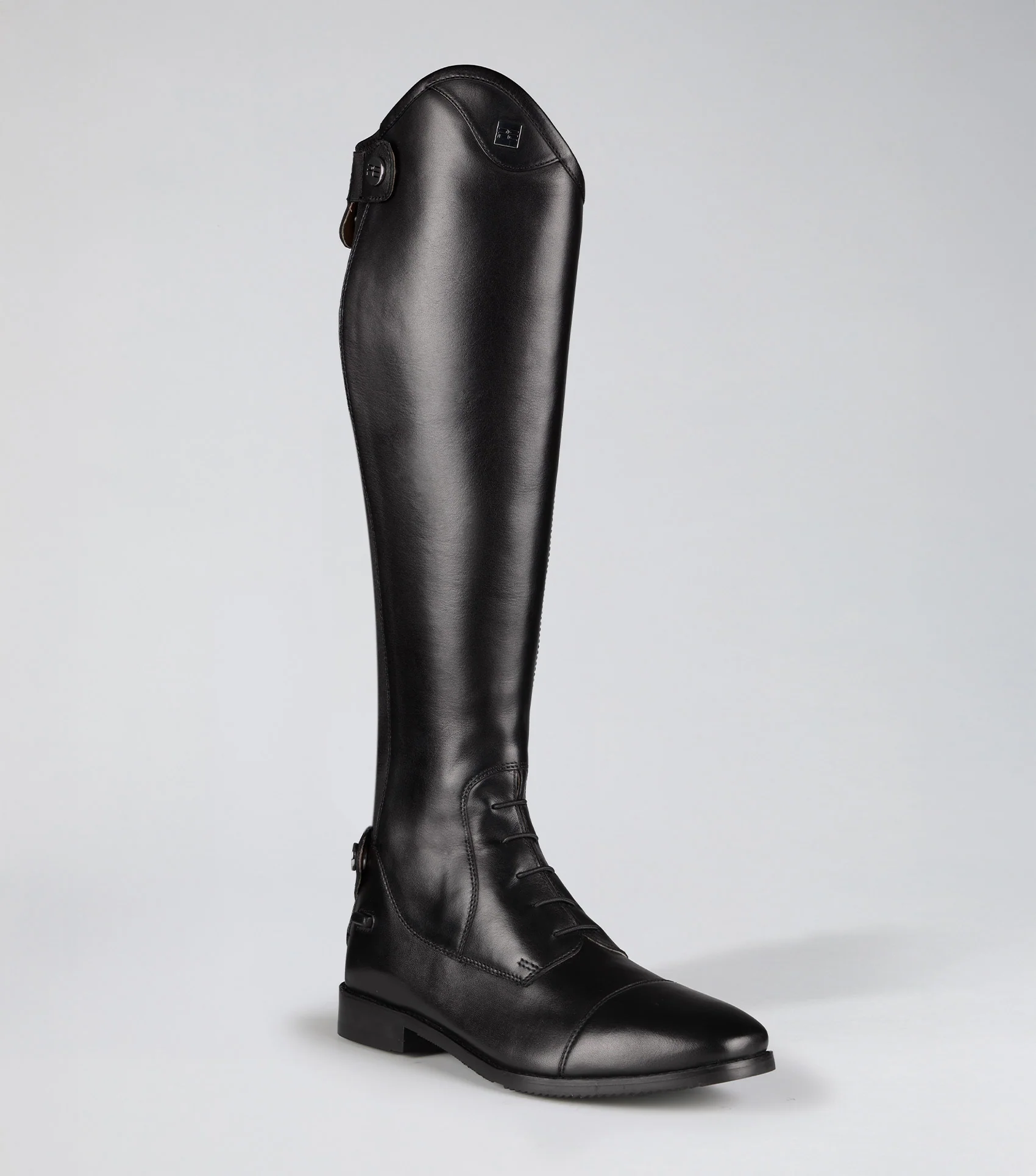 Vedetta Womens Tall Leather Riding Boots Black