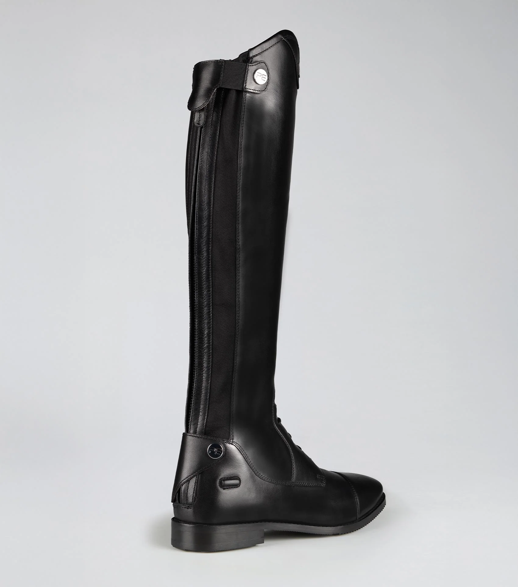Vedetta Womens Tall Leather Riding Boots Black - Image 2