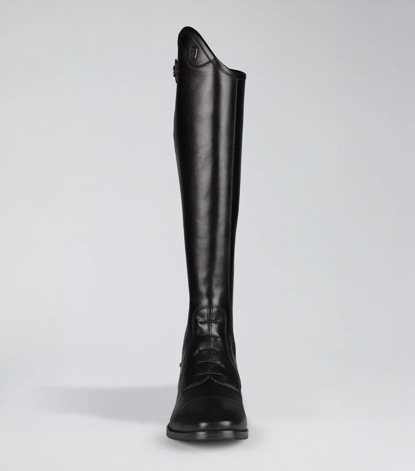 Vedetta Womens Tall Leather Riding Boots Black - Image 3