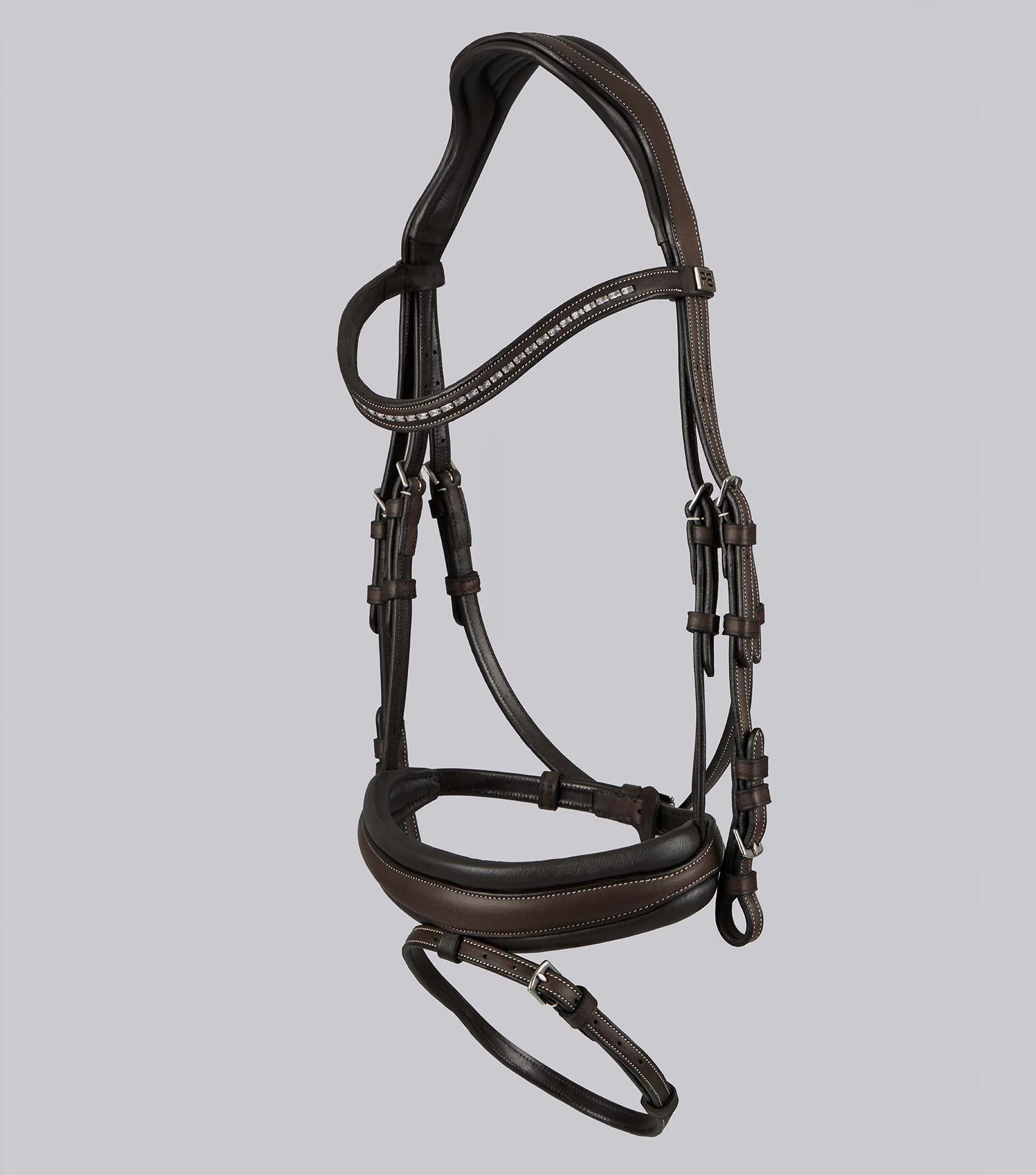 Veneto Anatomical Snaffle Bridle Brown - Image 5