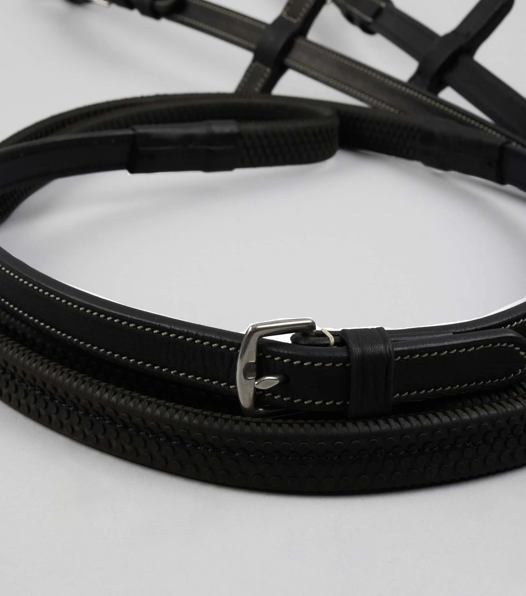 Veneto Rubber Grip Reins Black - Image 4
