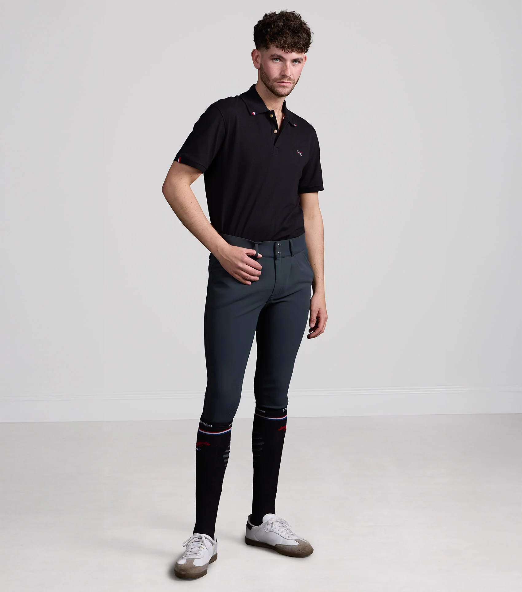 Verismo Men's Gel Knee Riding Breeches Anthracite - Image 6