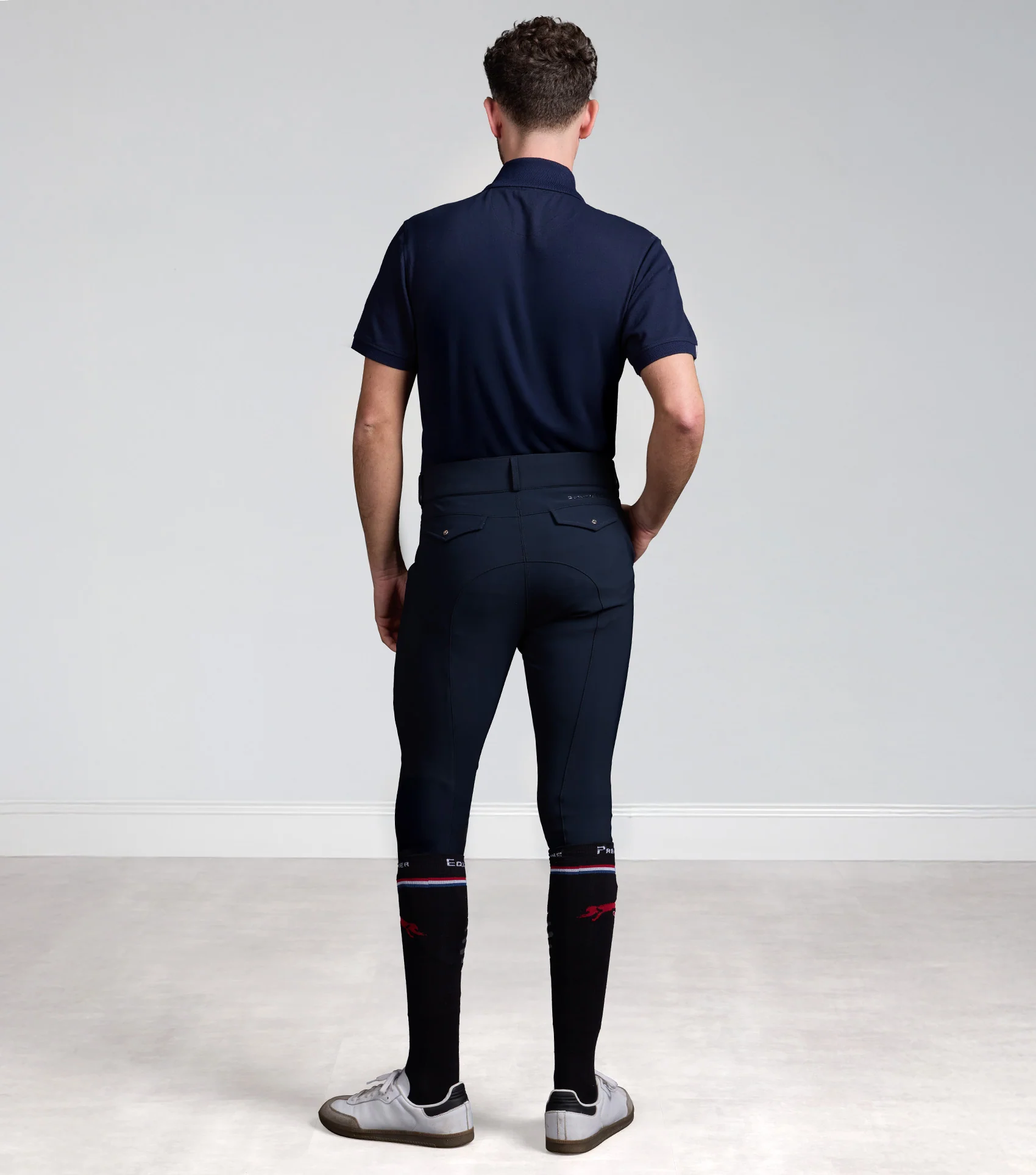 Verismo Men's Gel Knee Riding Breeches Navy - Image 2
